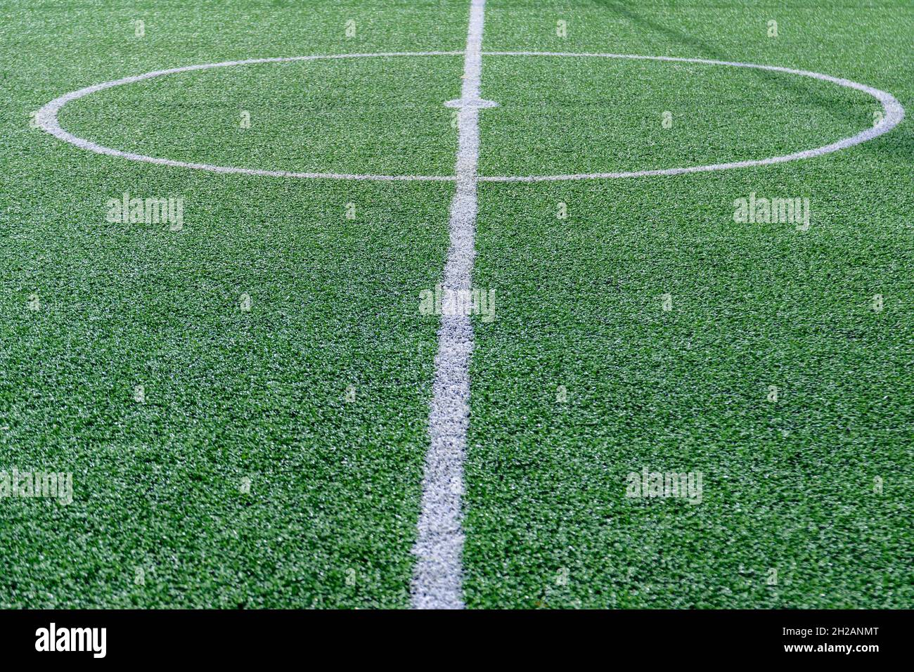 Artificial turf football field Stock Photo Alamy