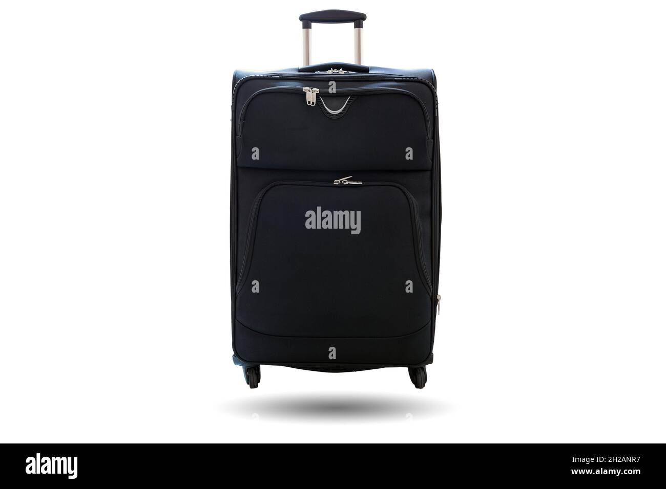 Black suitcase isolated on white background Stock Photo Alamy