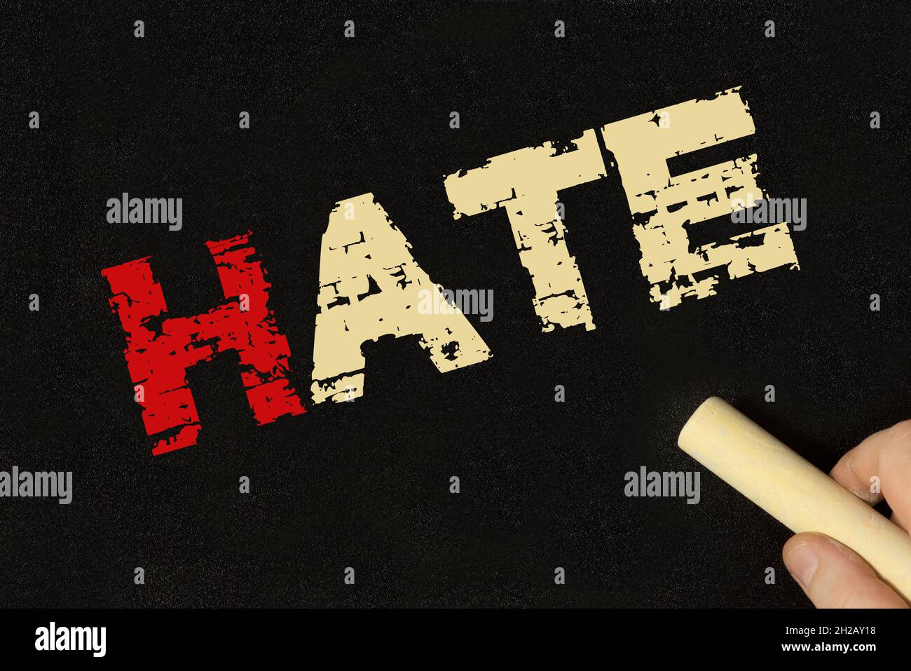 Communication and the word hate Stock Photo Alamy