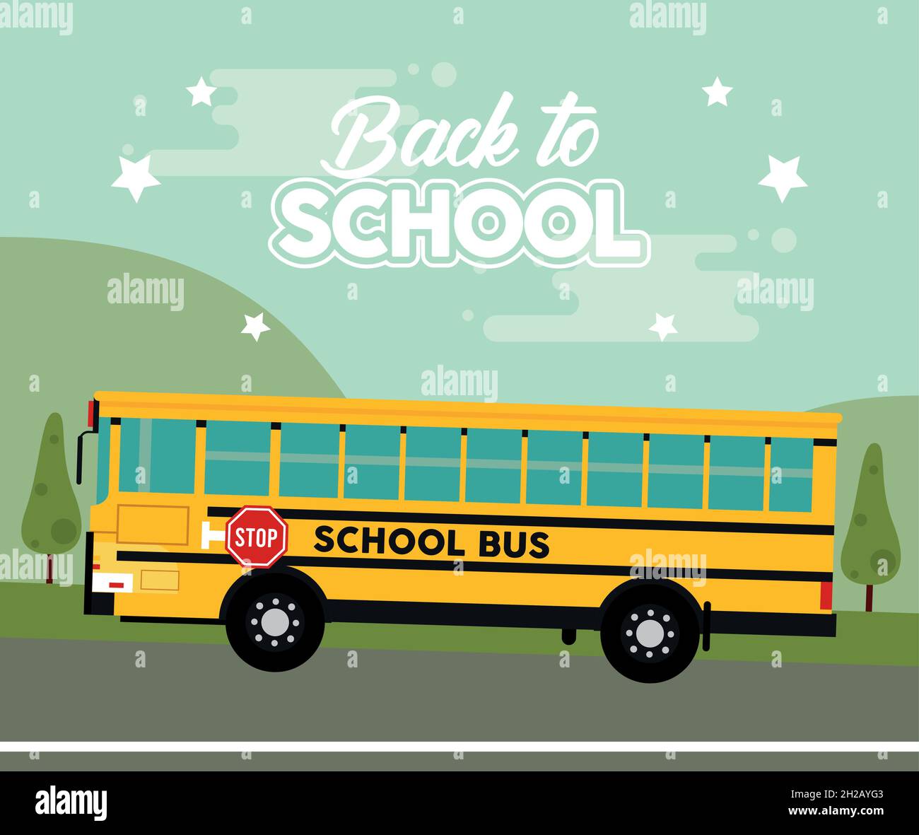 back to school postcard Stock Vector Image & Art Alamy