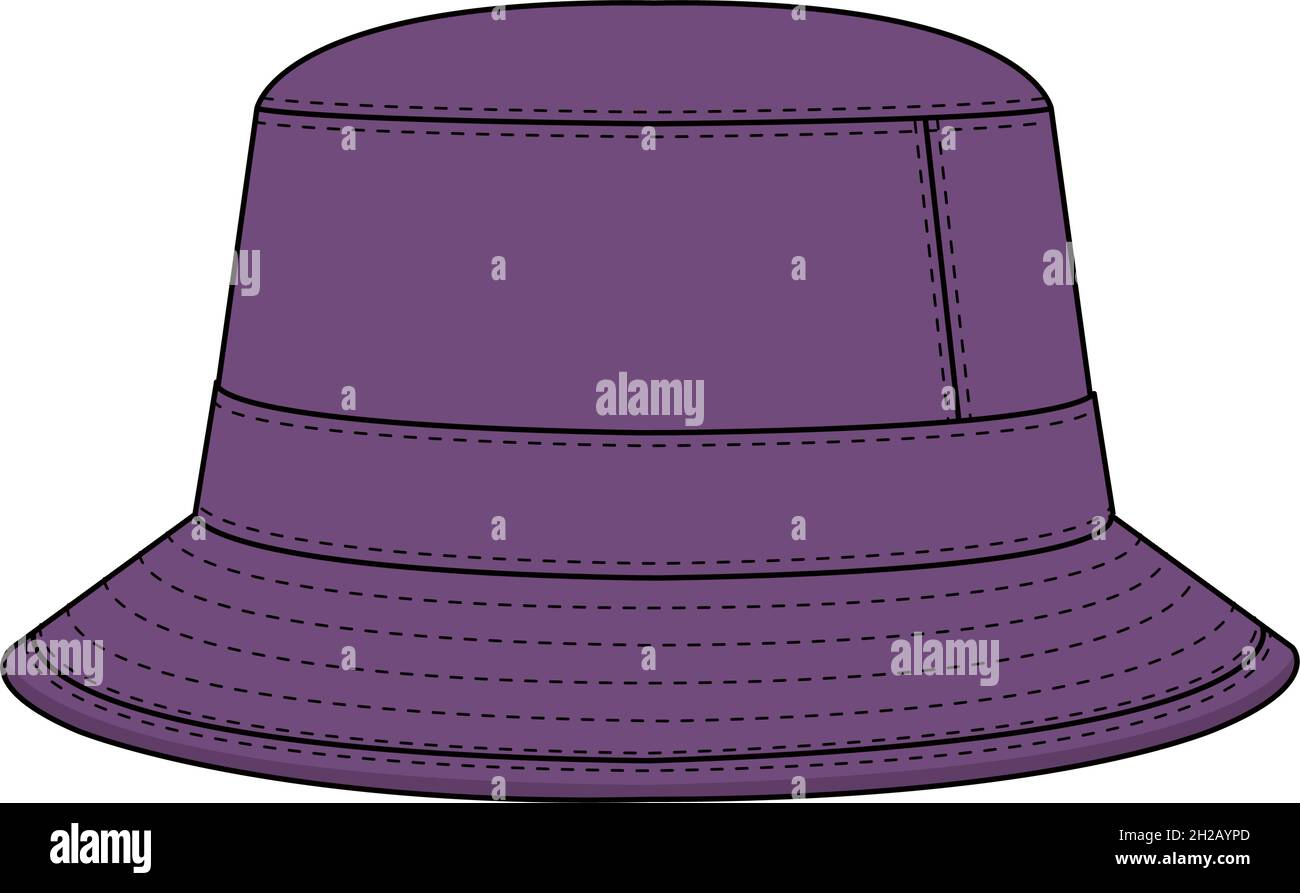 Bucket hat template vector illustration Stock Vector Image & Art - Alamy