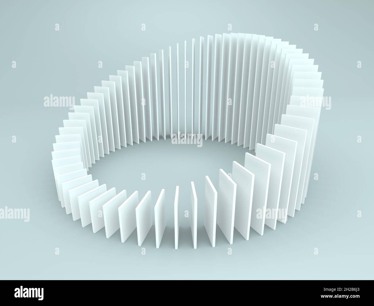 3d modern abstract architecture shape Stock Photo