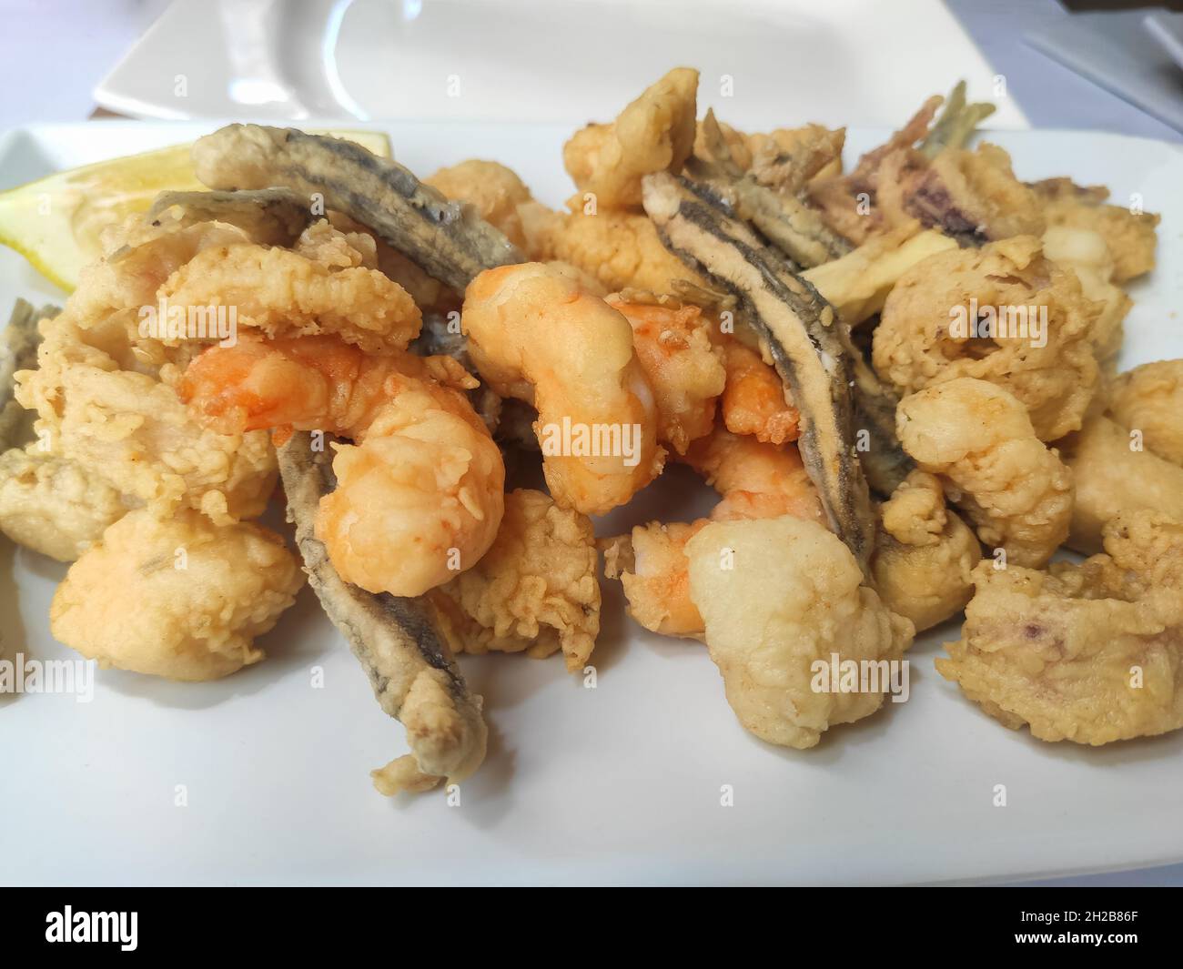 Delicious marinated fried fish , typical andalusian food.Spanish tapas