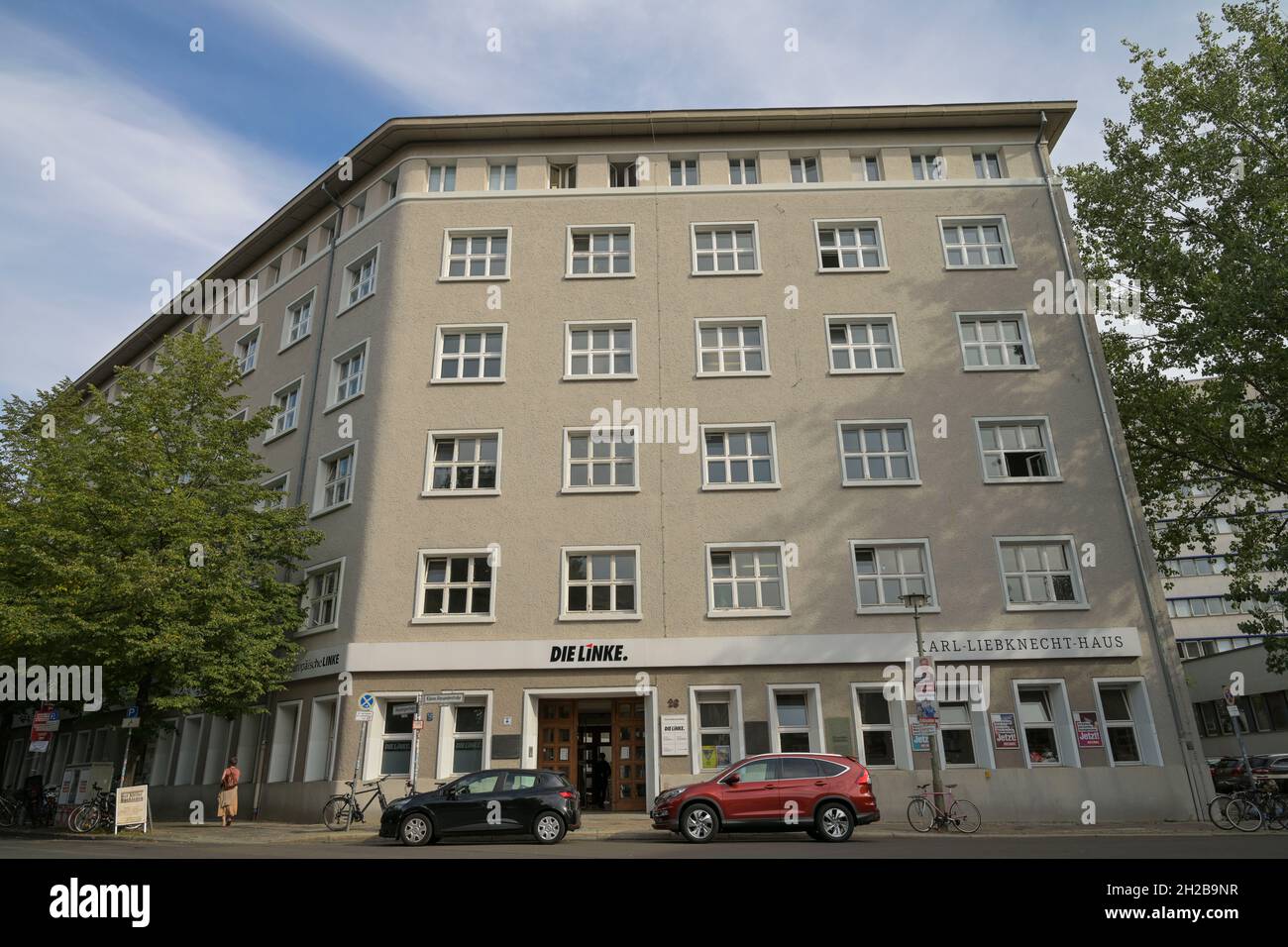 Bundesgeschäftsstelle Partei Die Linke, Karl-Liebknecht-Haus, Kleine Alexanderstraße, Mitte, Berlin, Deutschland Stock Photo