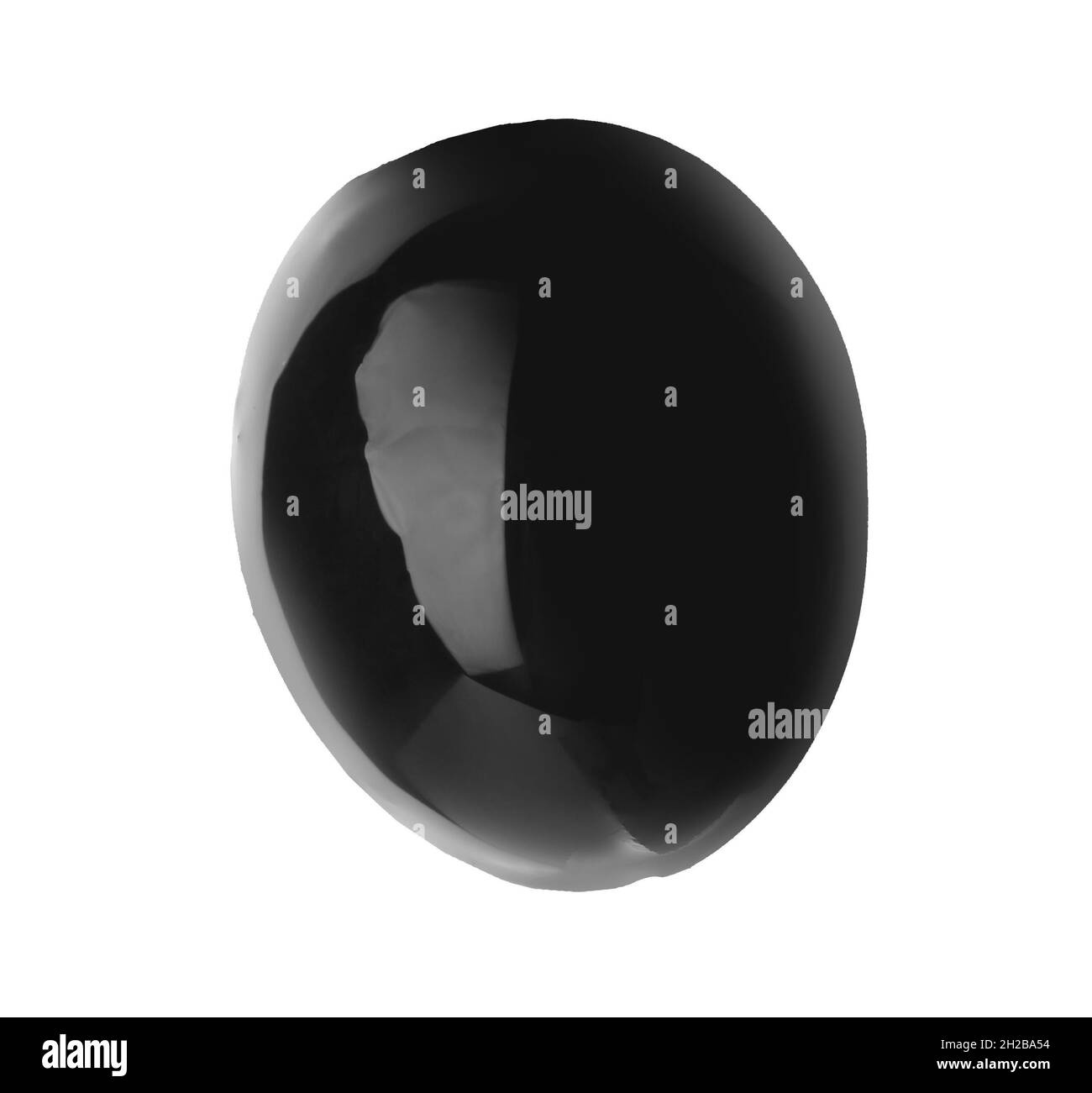 Black olive in oil on white background Stock Photo Alamy