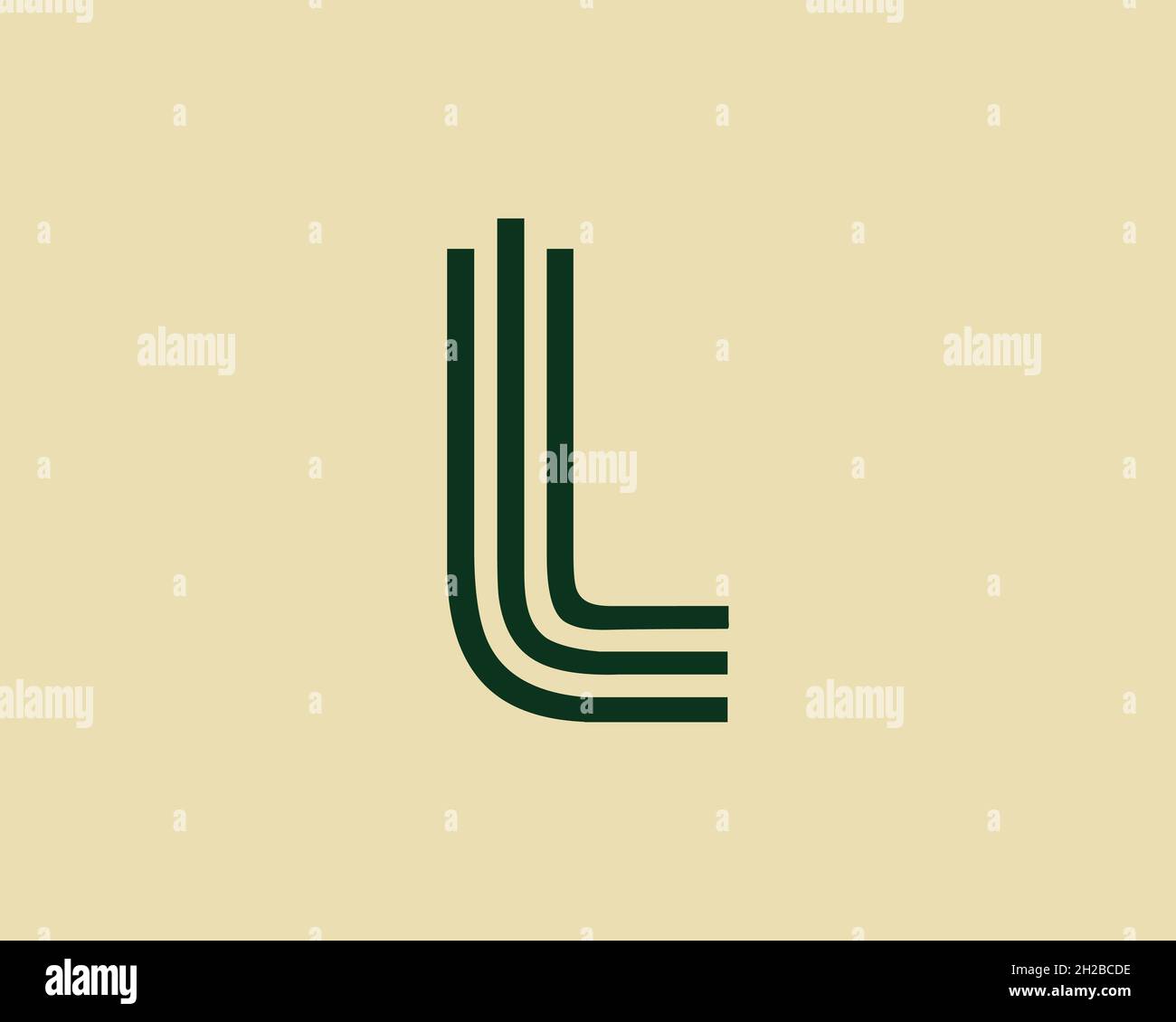 Creative letter L graphic lines alphabet icon/logo design Stock Vector ...