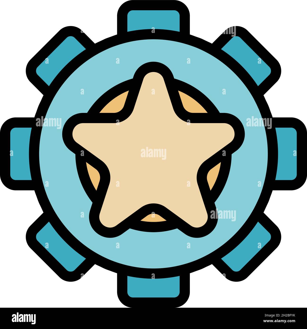 Very shiny gear teeth Stock Vector Images - Alamy