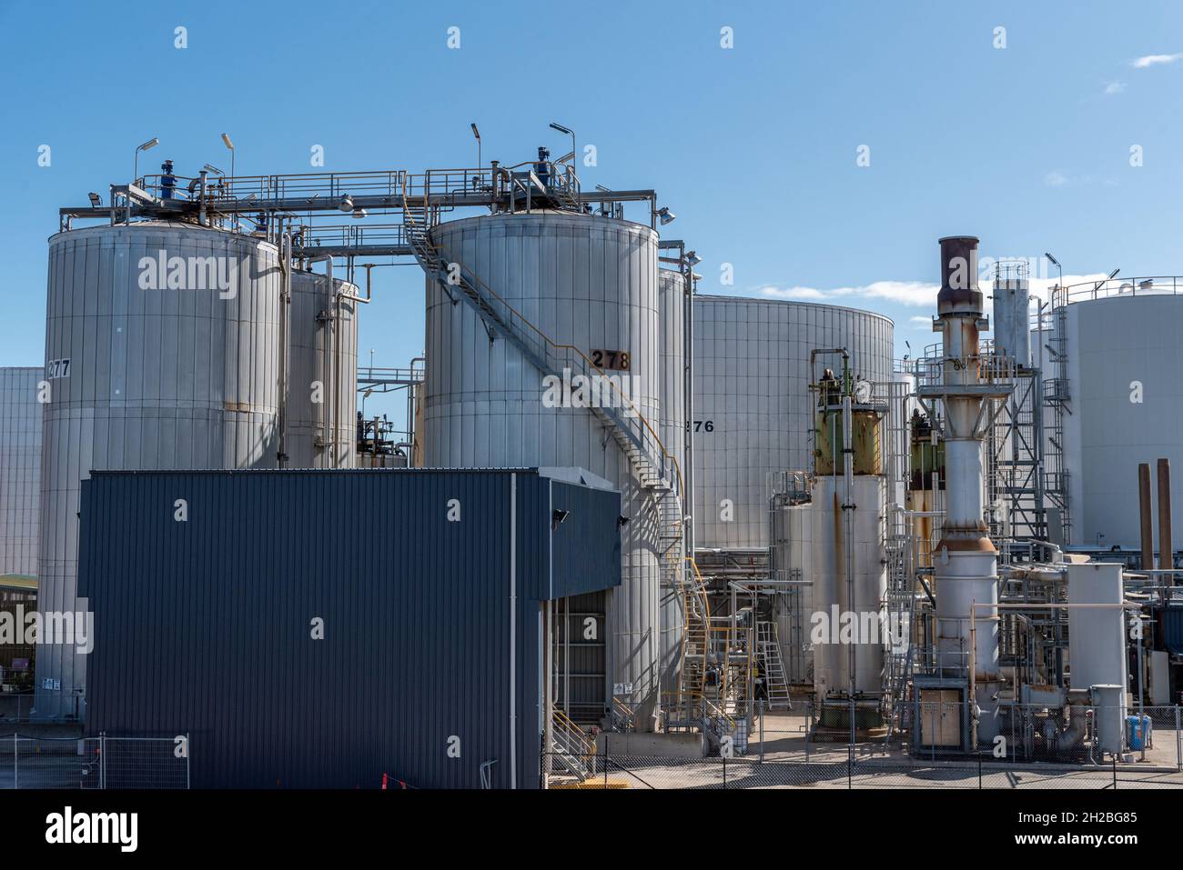 oil and gas plant in australia Stock Photo
