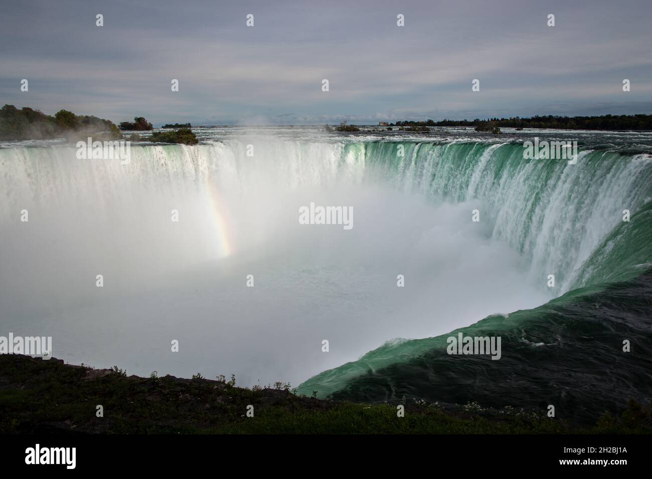 Rainbow at Niagara Falls, Canada. Stock Photo