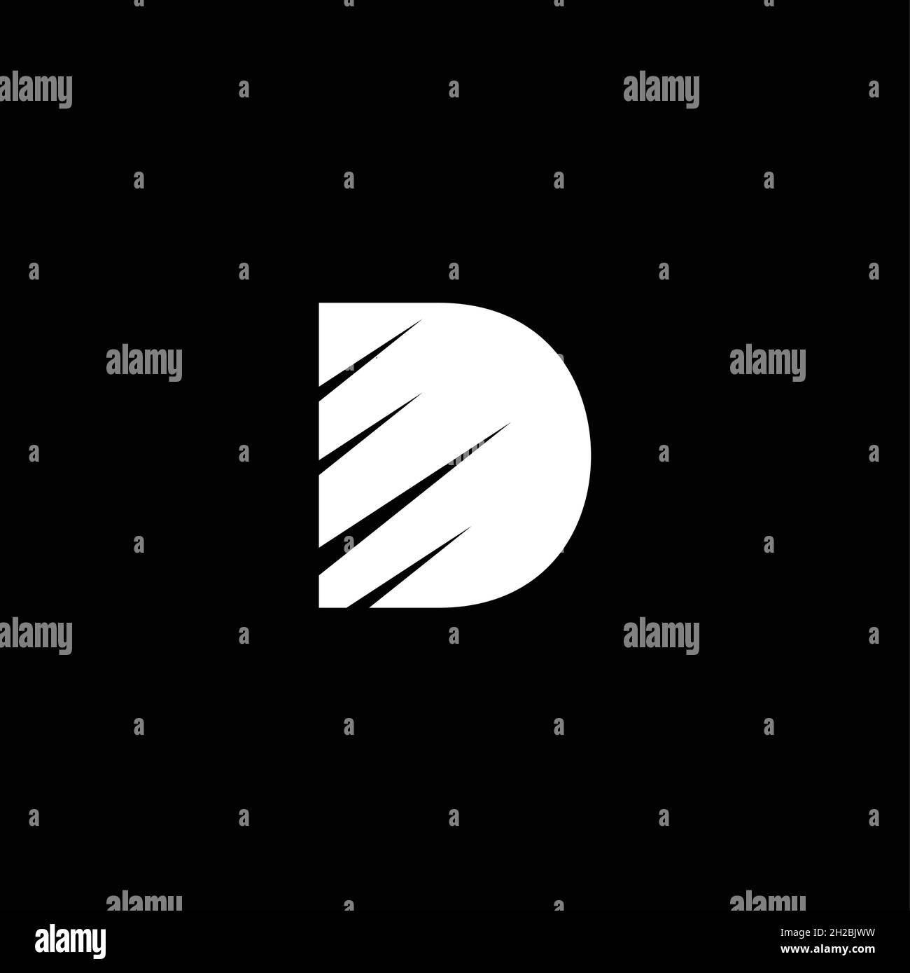 Initial Letter D Logo with Creative Modern Business Typography Vector ...