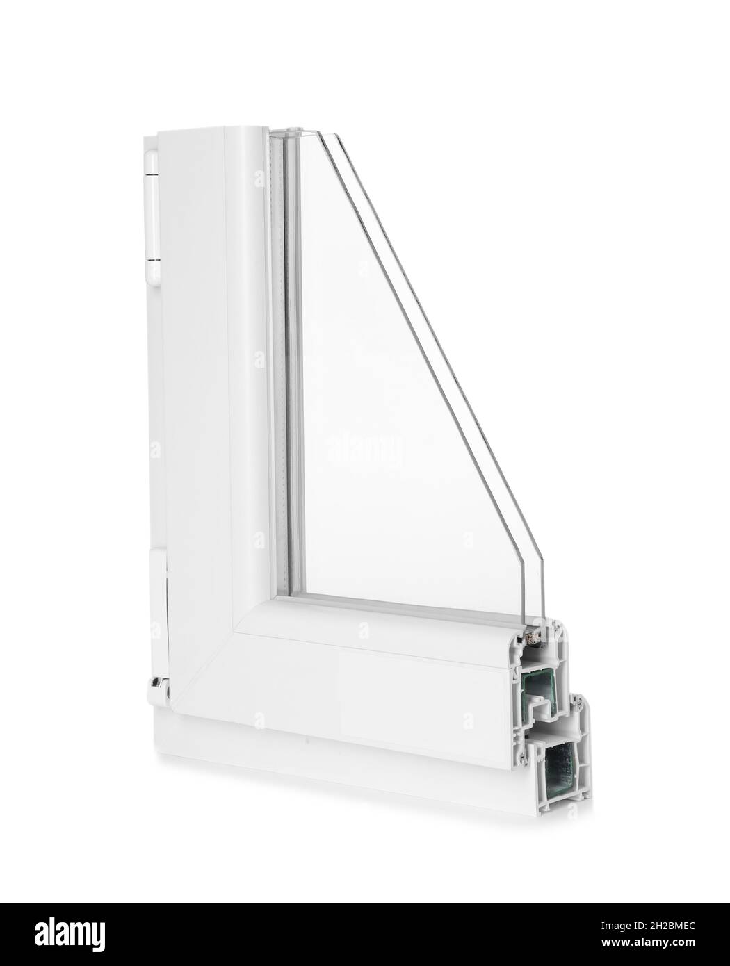 Sample of modern window profile on white background Stock Photo - Alamy
