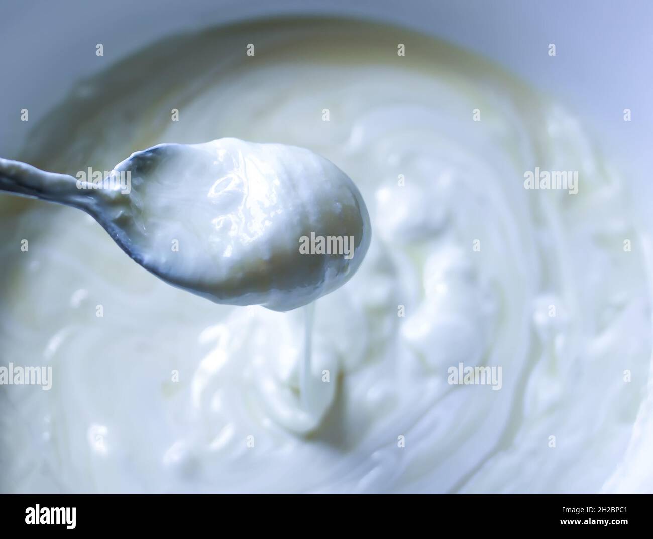Cooking process of vanilla ice cream Stock Photo Alamy