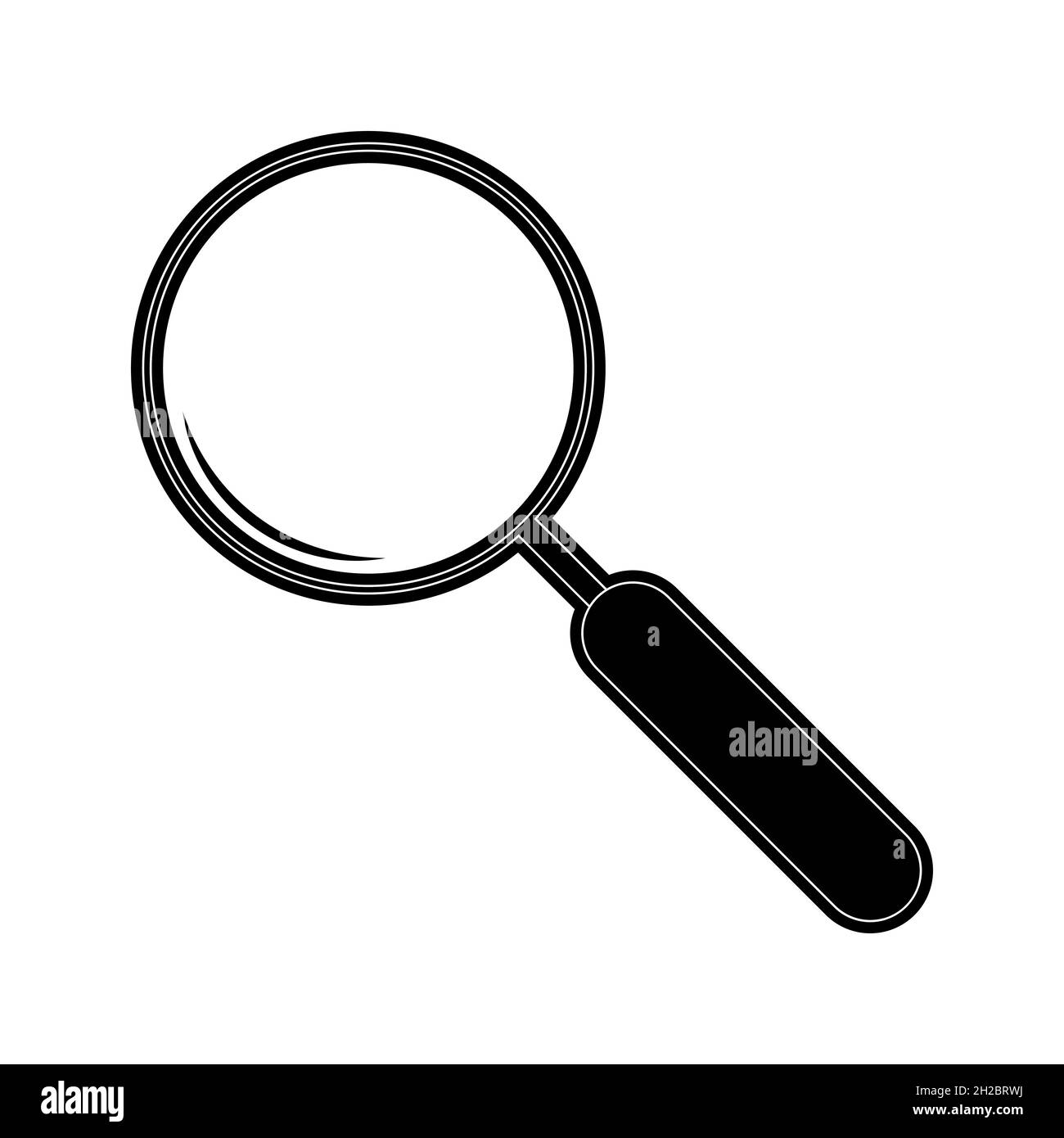 Magnifying glass icon. Magnifier symbol concept search for people to work.  Stock Vector