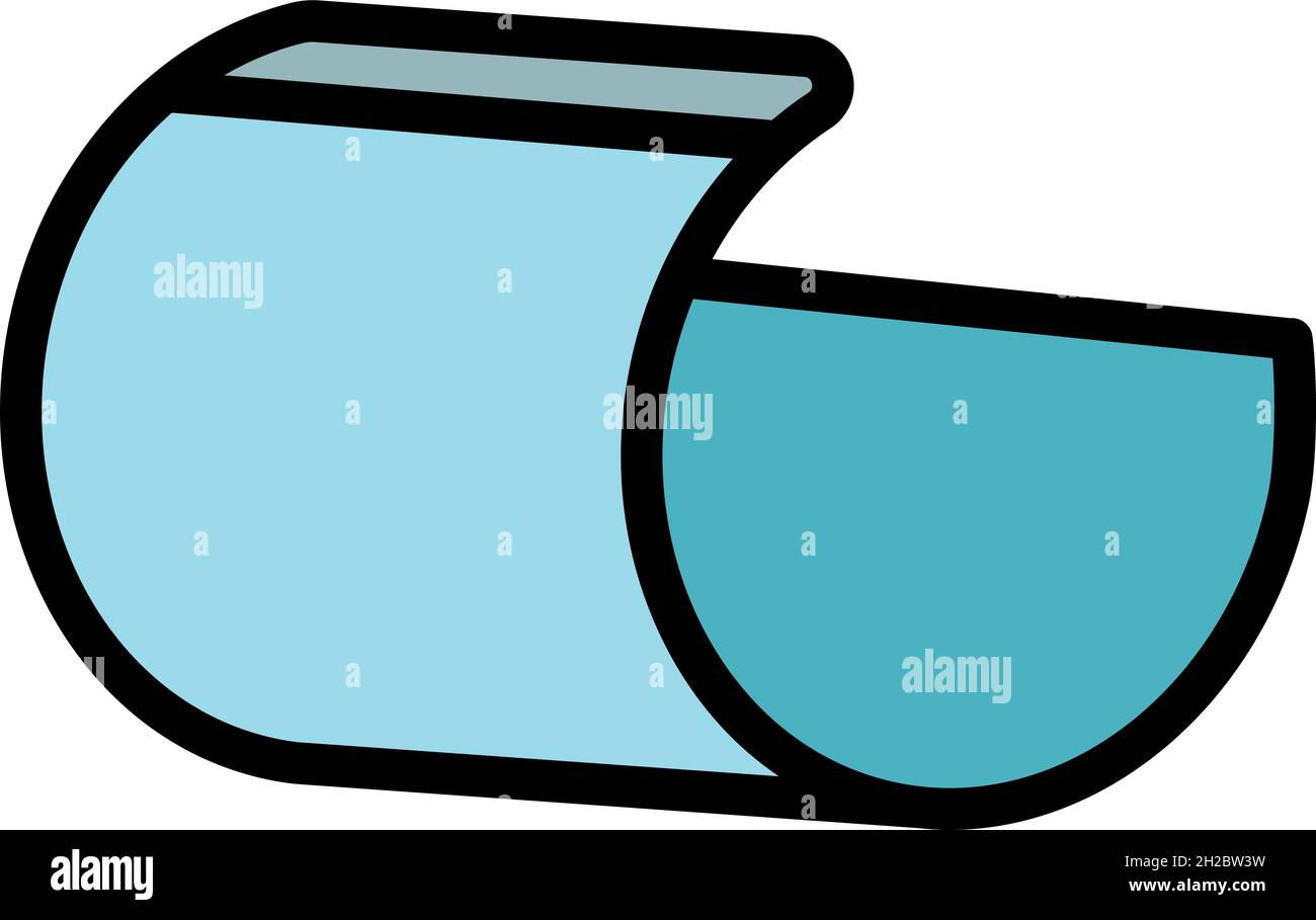 Flex display icon. Outline flex display vector icon color flat isolated ...