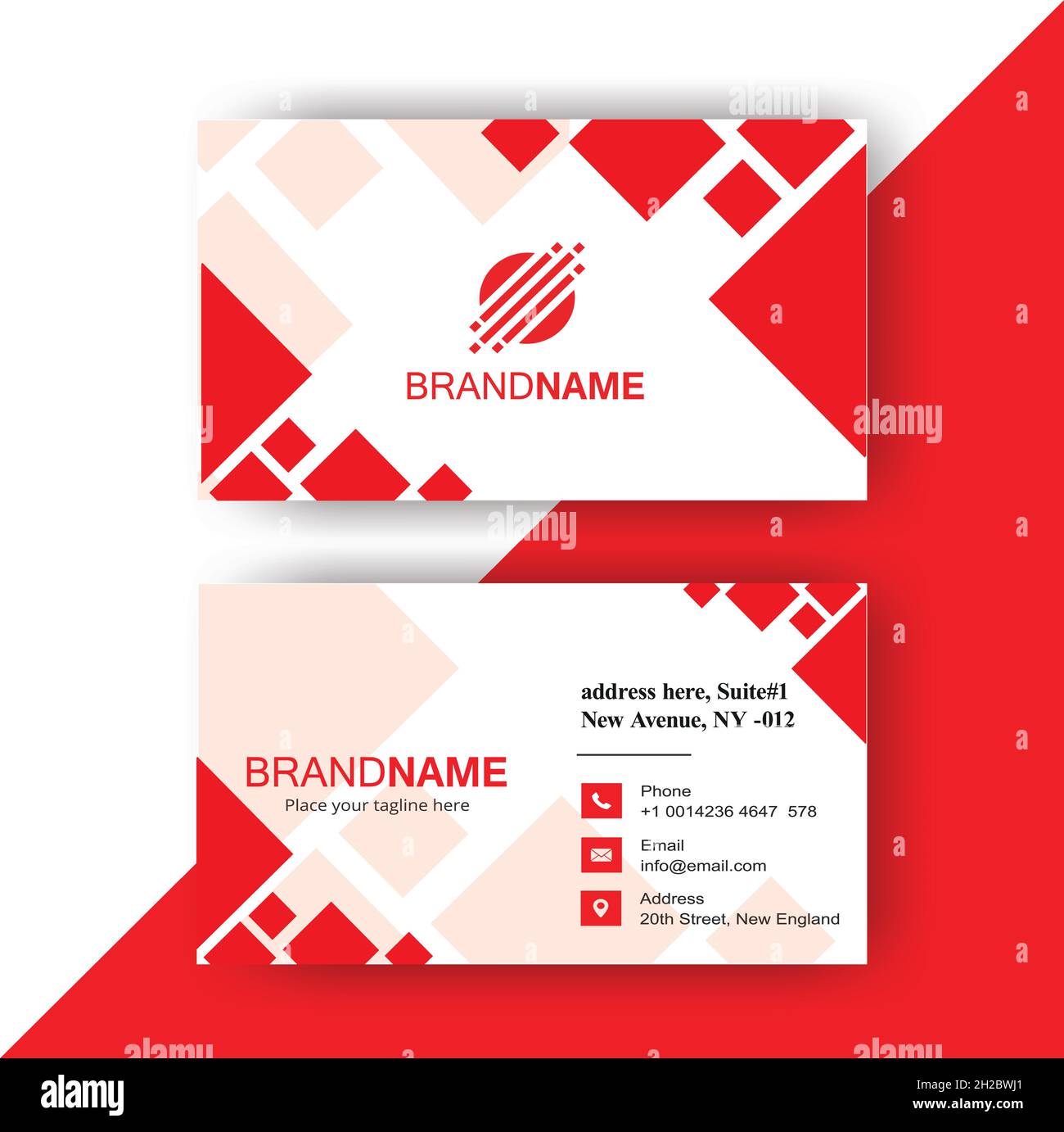 business card template free download Stock Vector Image & Art - Alamy