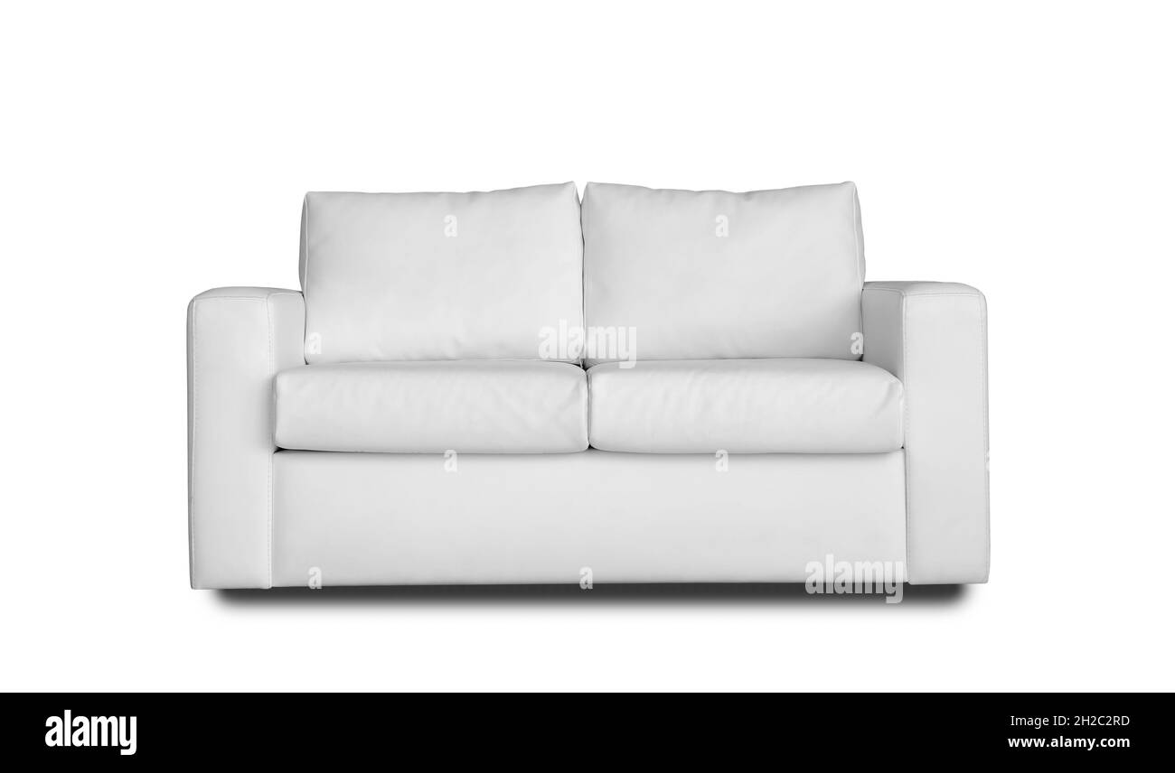 Comfortable sofa on white background. Furniture for modern room interior Stock Photo Alamy