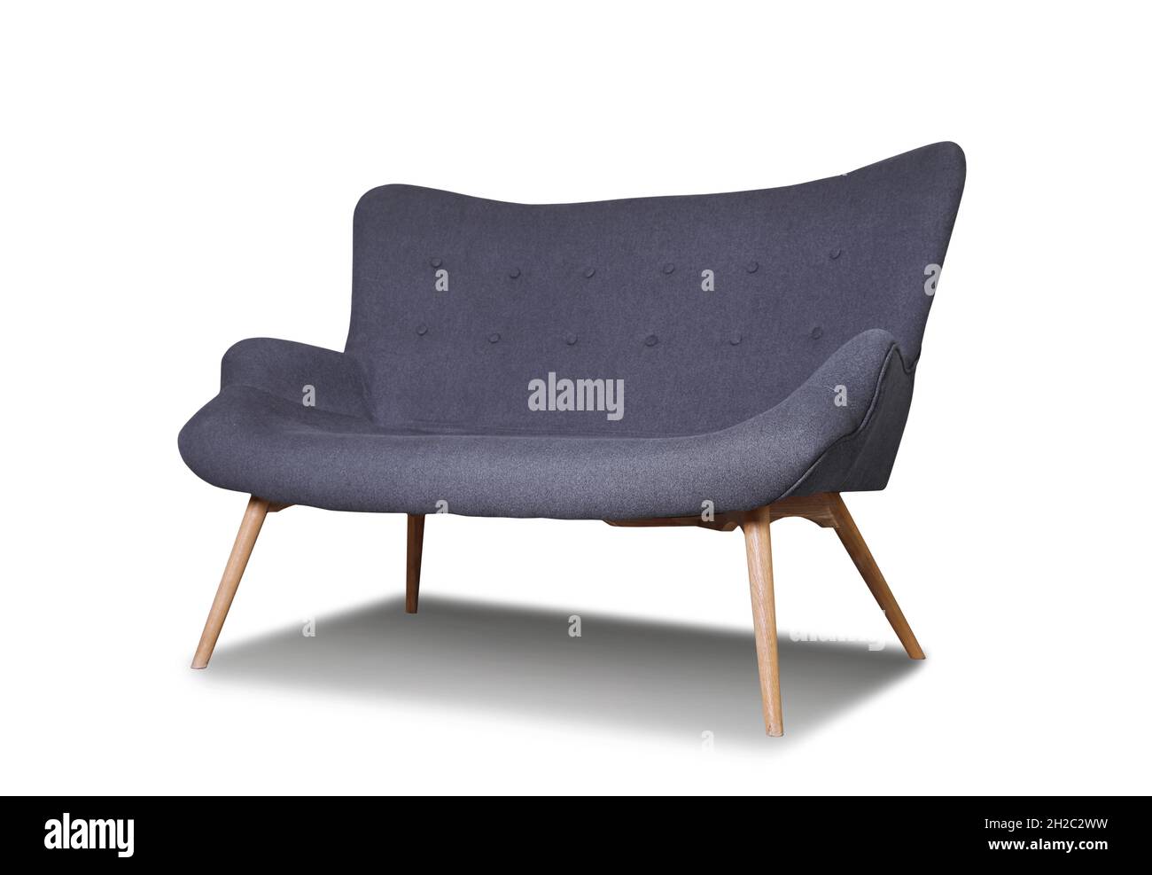 Comfortable sofa on white background. Furniture for modern room