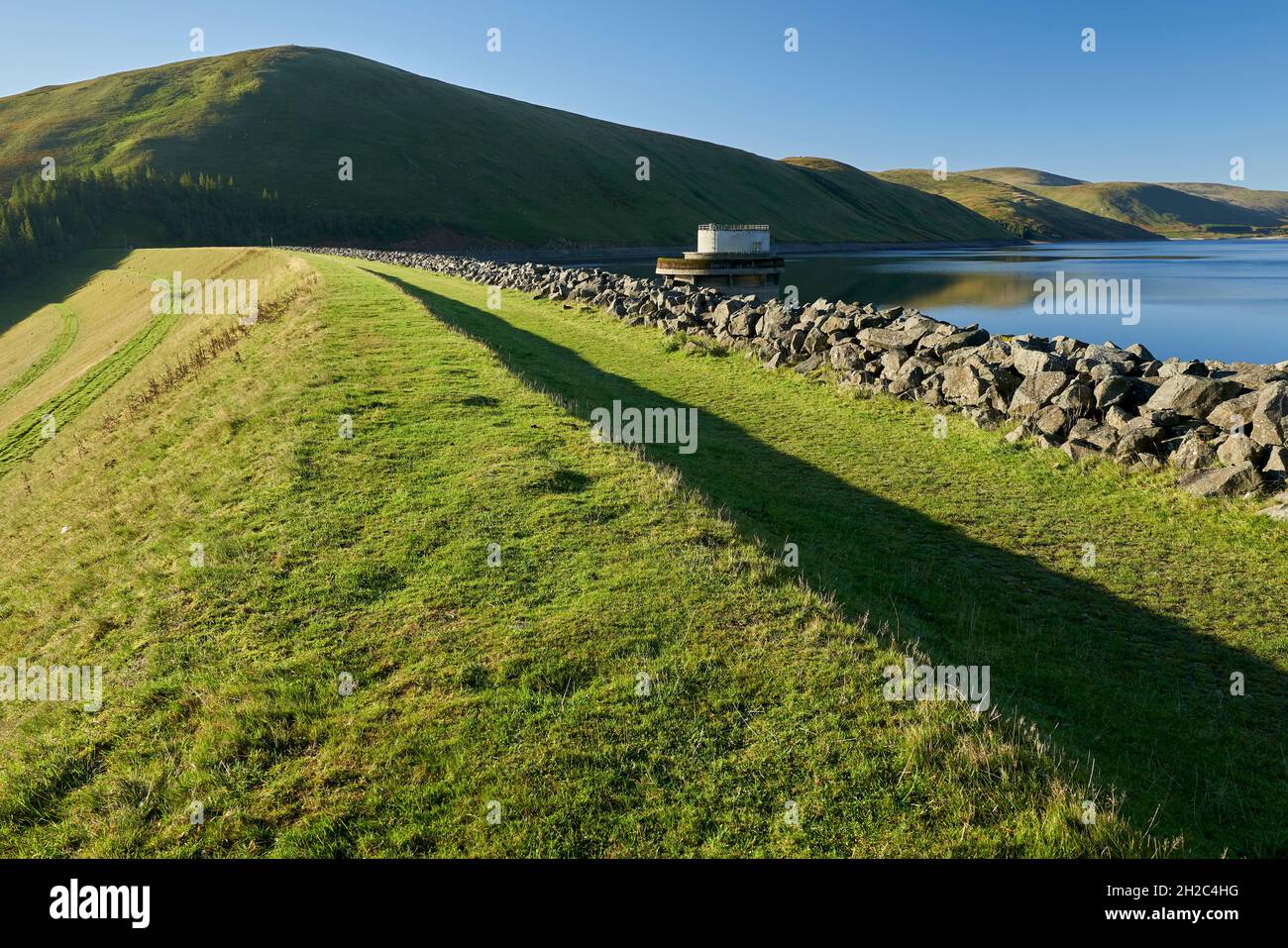 The Megget Reservoir in the Scottish Borders which supplies water to Edinburgh. It's the largest