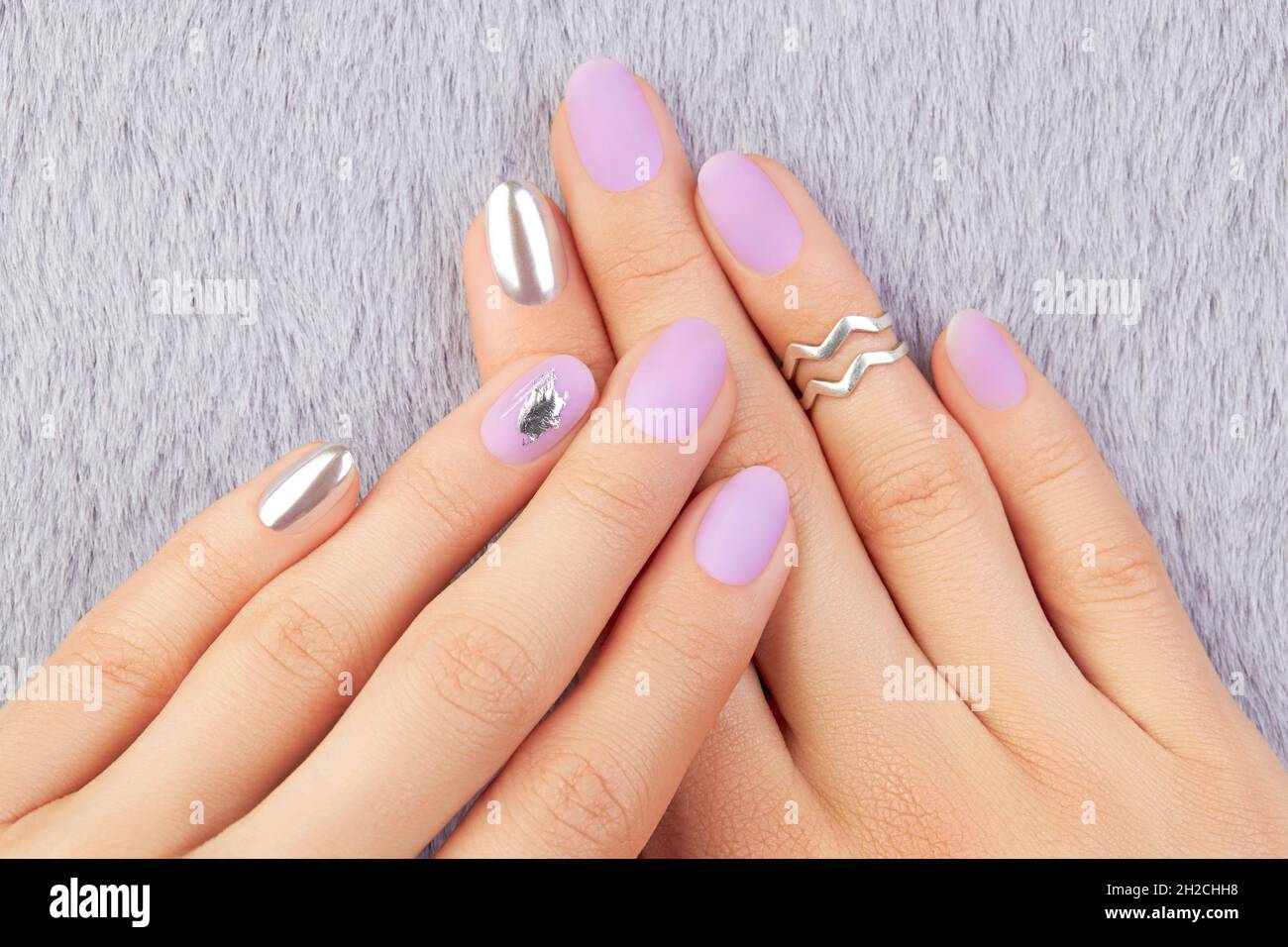 Matte lavender nail polish deals