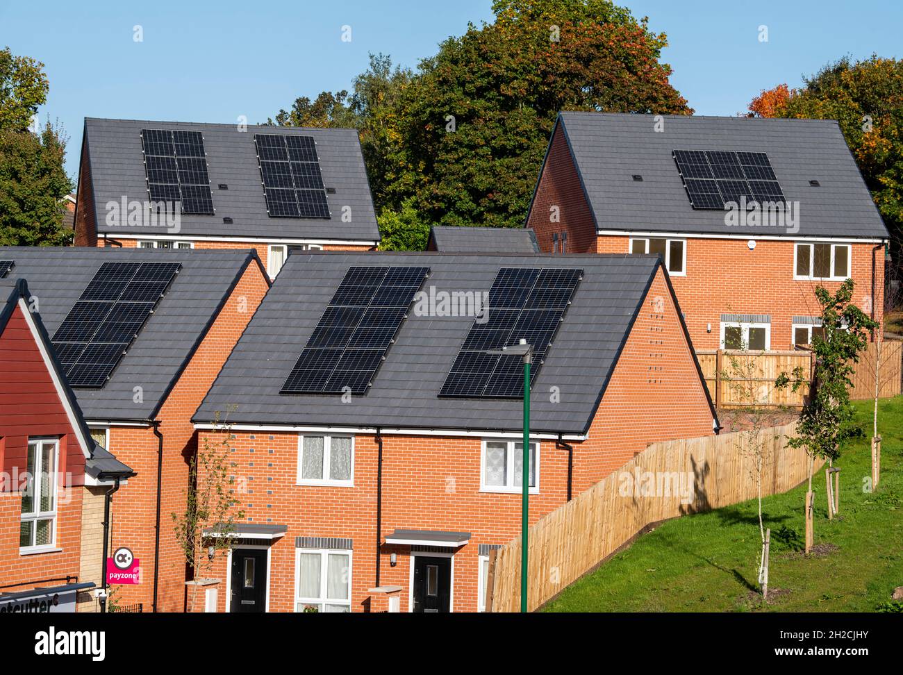New Council Houses in Top Valley, Nottingham England UK Stock Photo Alamy