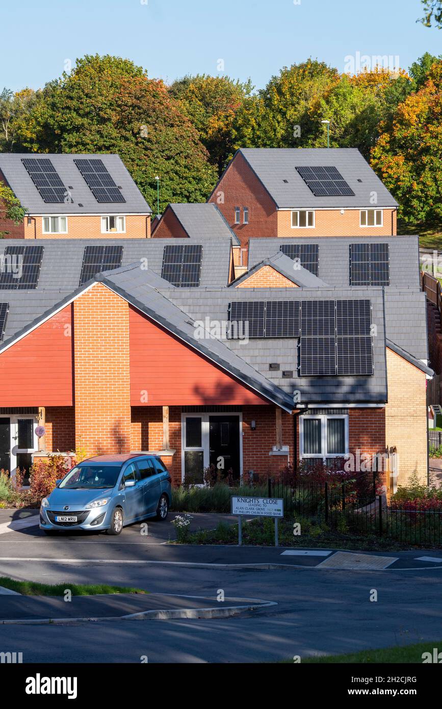 New Council Houses in Top Valley, Nottingham England UK Stock Photo Alamy