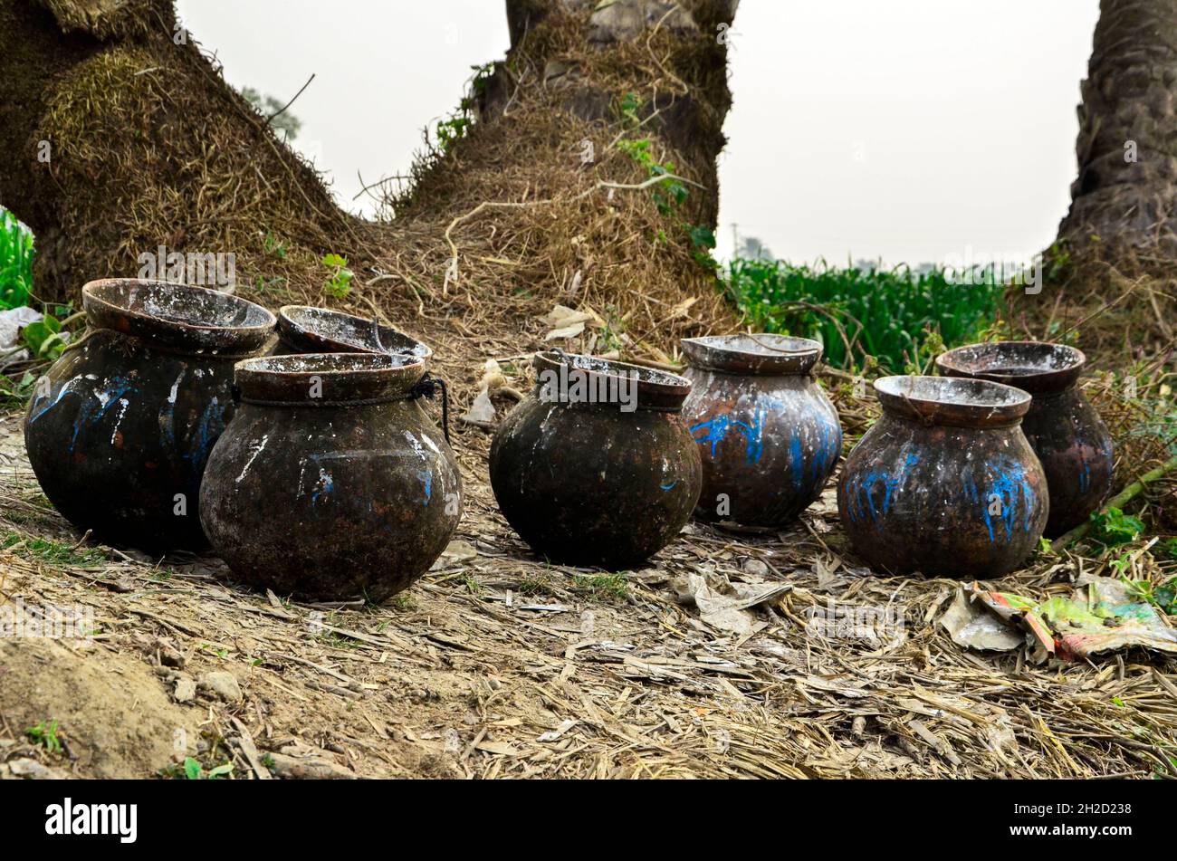 Earthen jars of Bangladesh Stock Photo