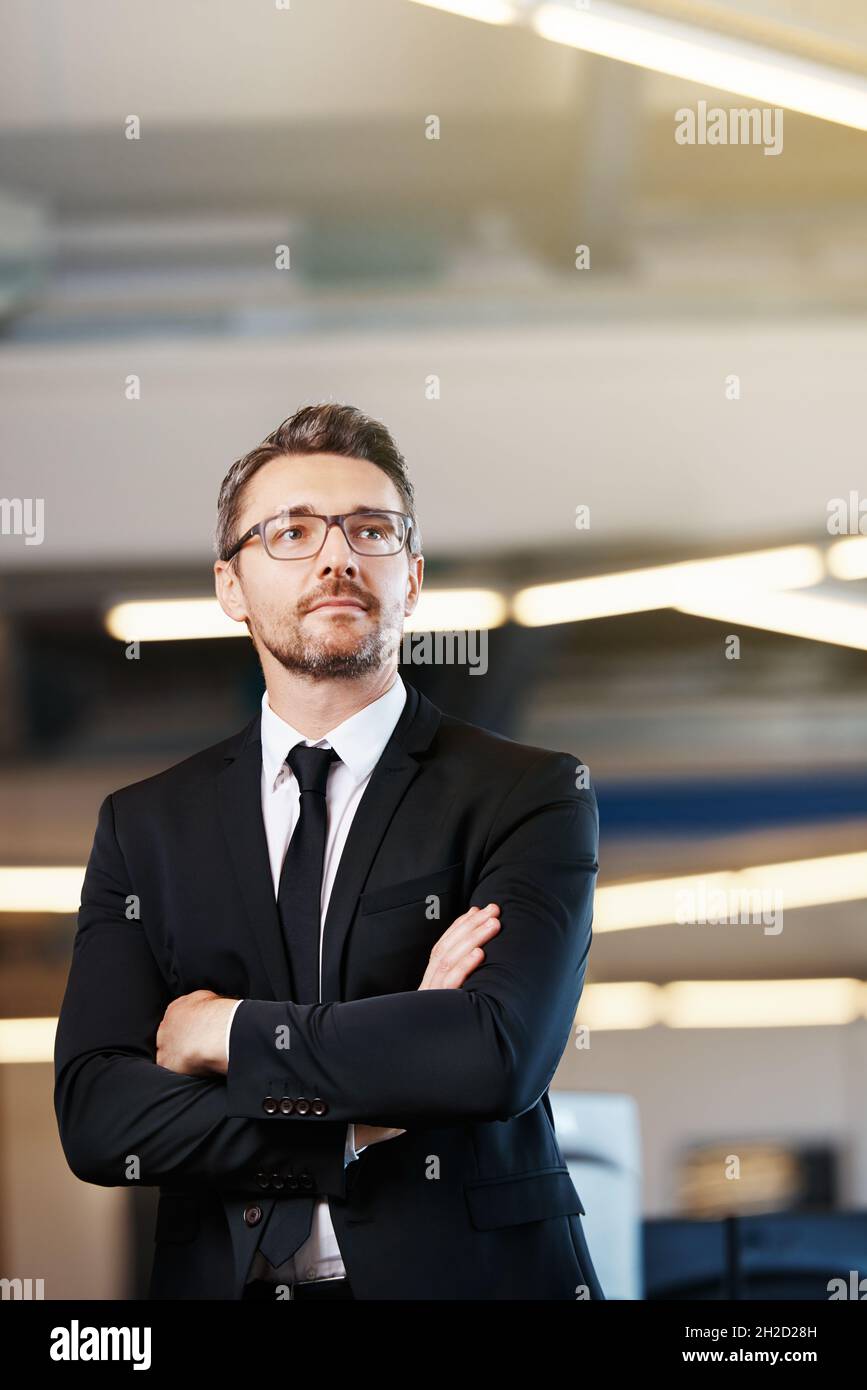 Always on the lookout for the next business challenge Stock Photo