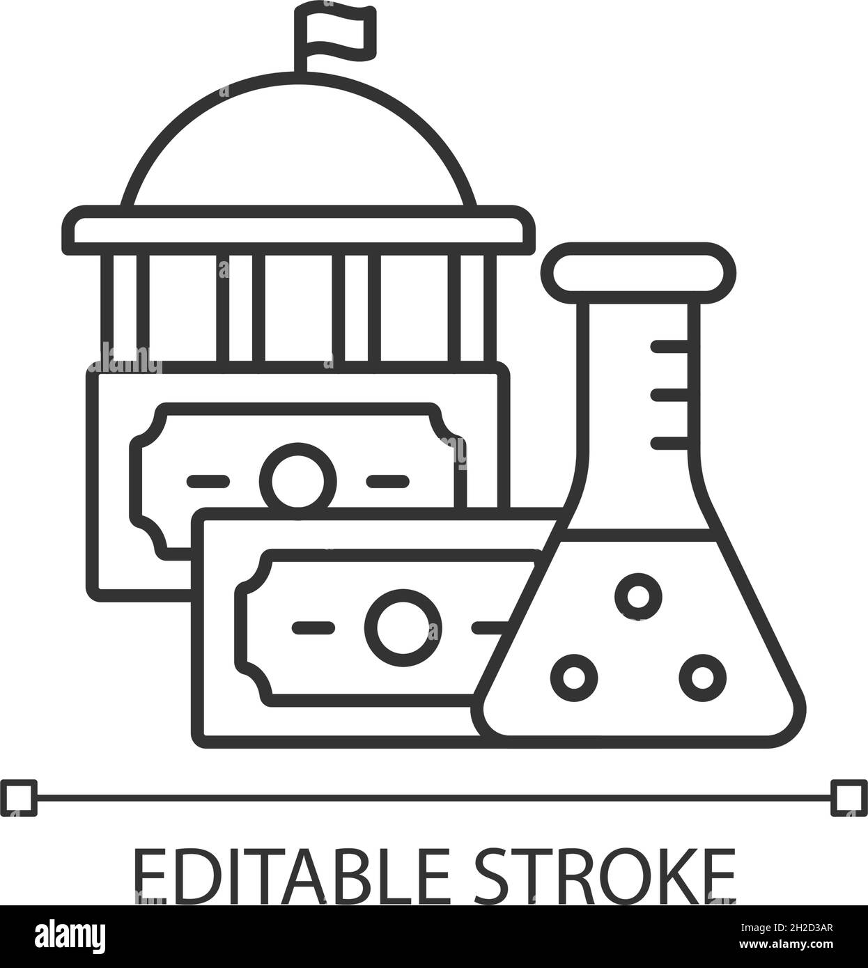 Government funding of research linear icon Stock Vector Image & Art - Alamy
