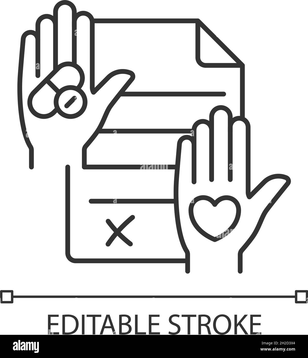 Consent agreement Stock Vector Images Alamy