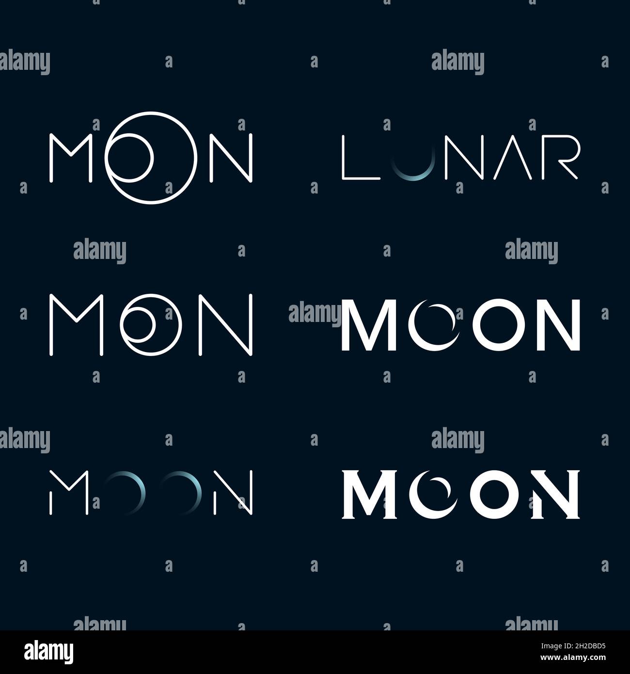 Moon Vector icon design illustration Template Stock Photo - Alamy