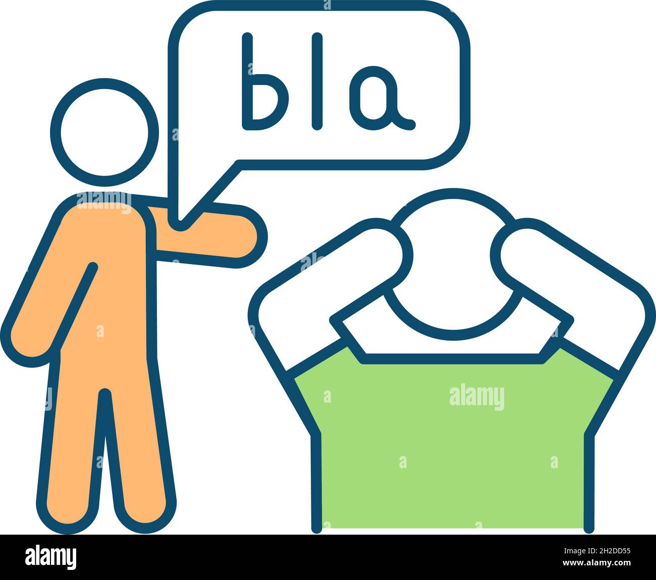 Talkative child RGB color icon Stock Vector Image & Art Alamy