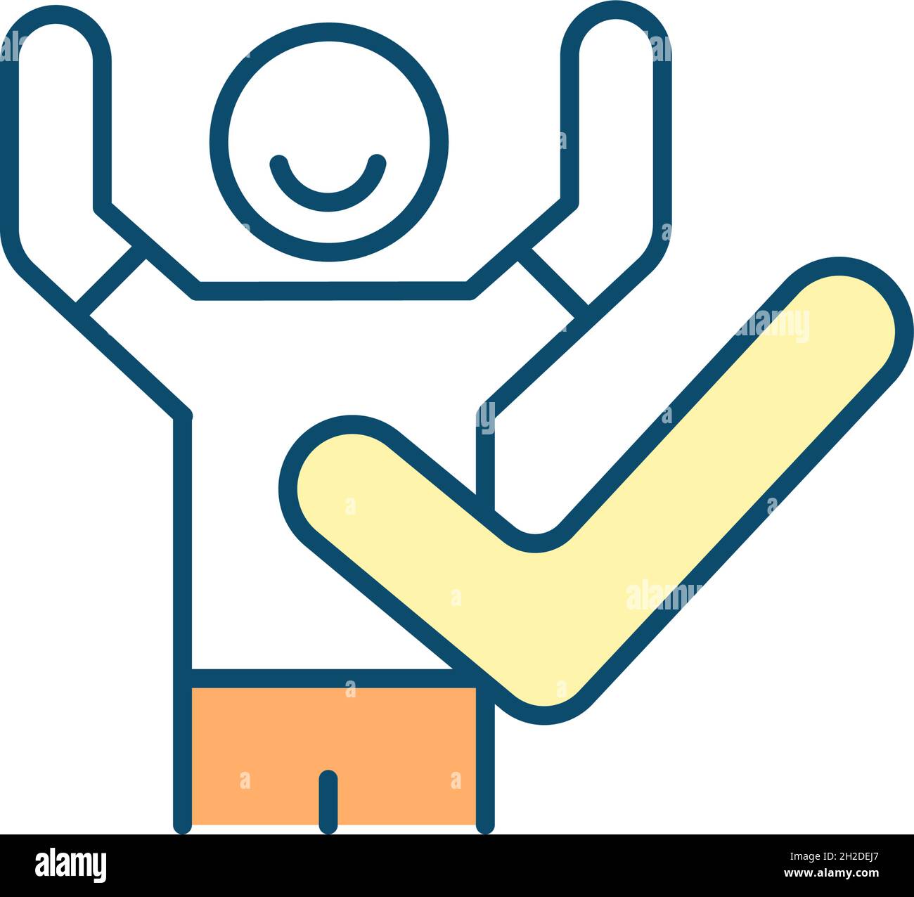 Achieving life goals RGB color icon Stock Vector Image & Art Alamy