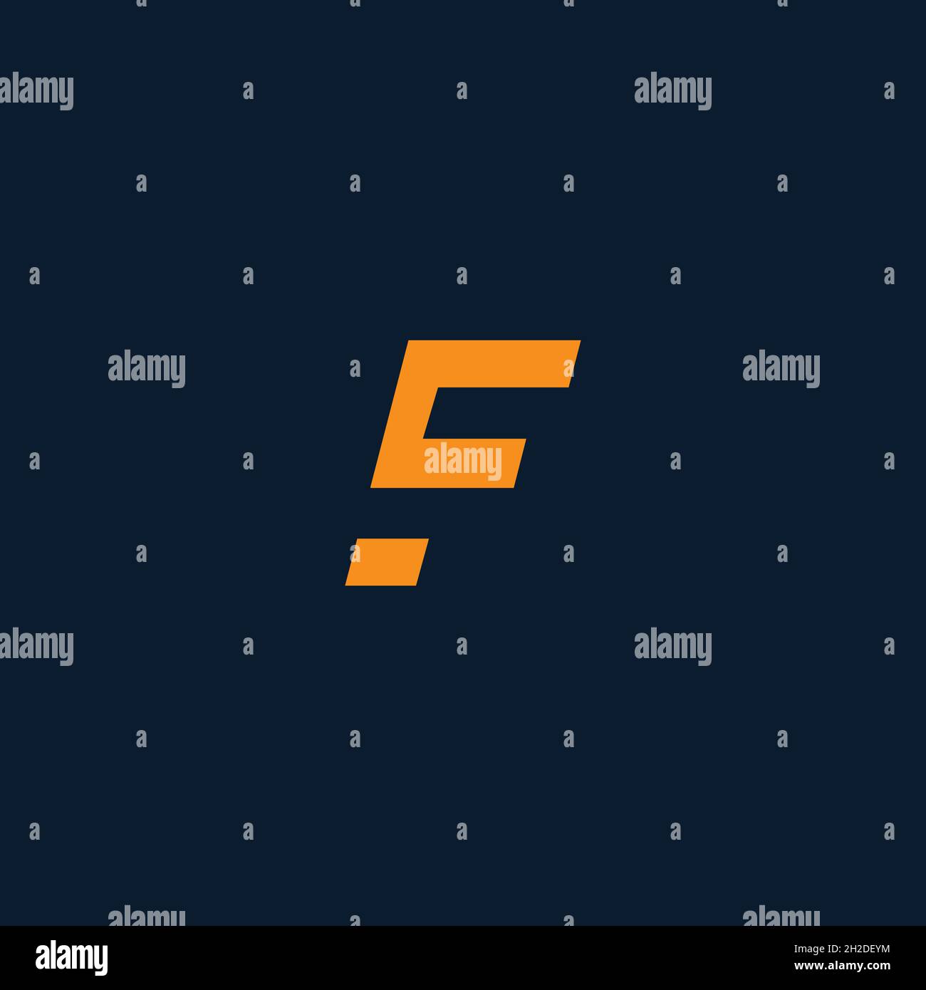 Letter F Logo Icon Design Template. Technology Abstract Vector Logotype Stock Vector