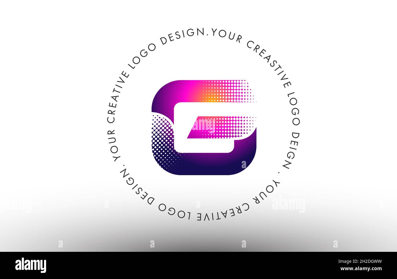 G Dots Letter Logo. G Letter Design Vector Icon Illustration with Dots ...