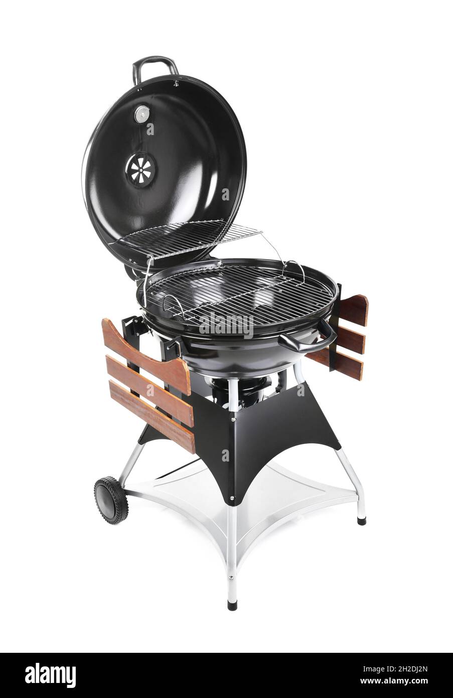 New modern barbecue grill on white background Stock Photo - Alamy