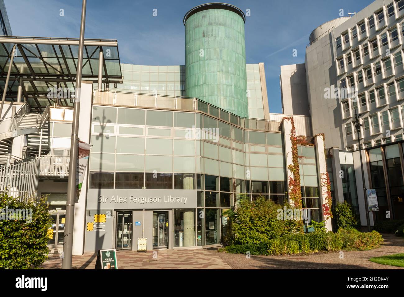 Library of glasgow caledonian university hires stock photography and