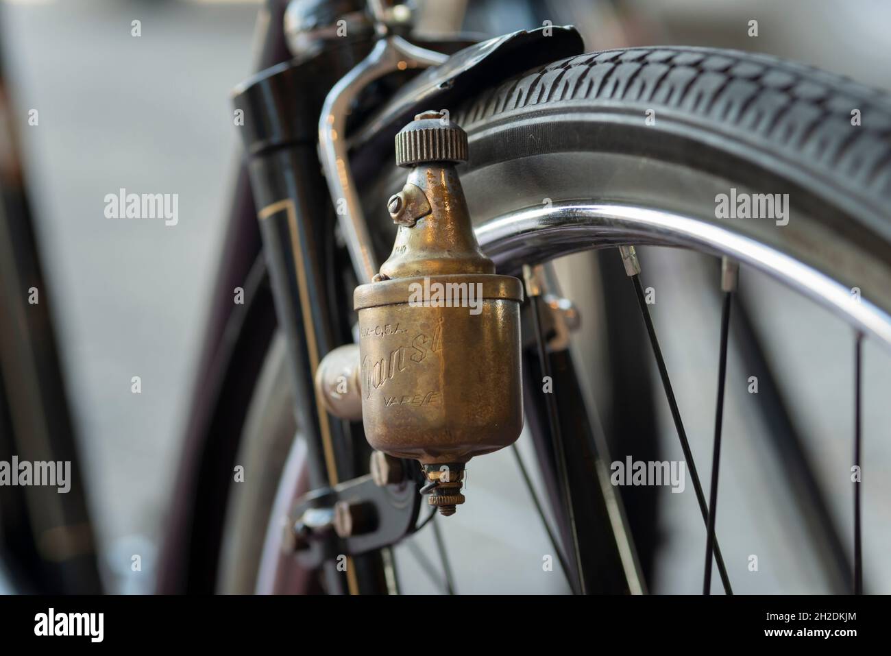 Old Bike or Bicycle Dynamo Stock Photo Alamy