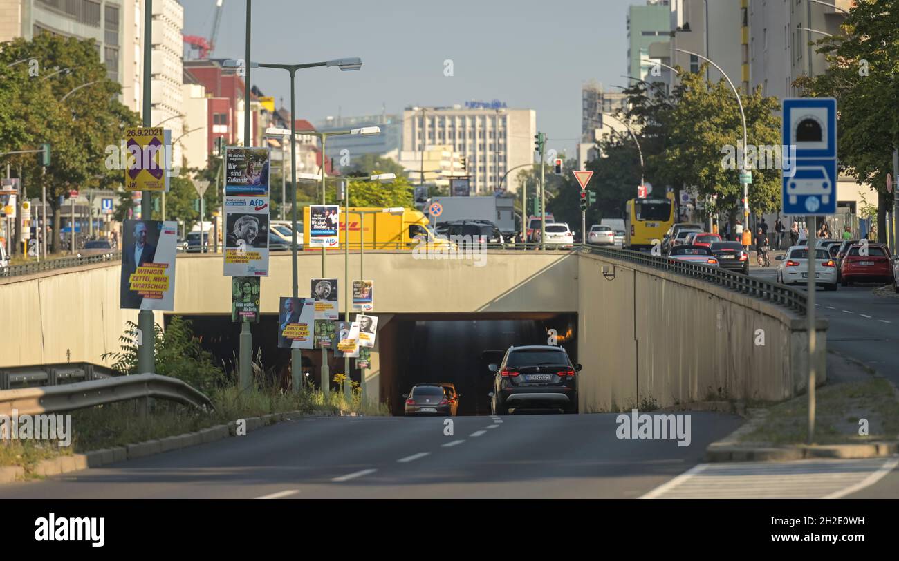 Autotunnel, Bundesallee, Badensche Straße, Berliner Straße, Wilmersdorf, Berlin, Deutschland Stock Photo
