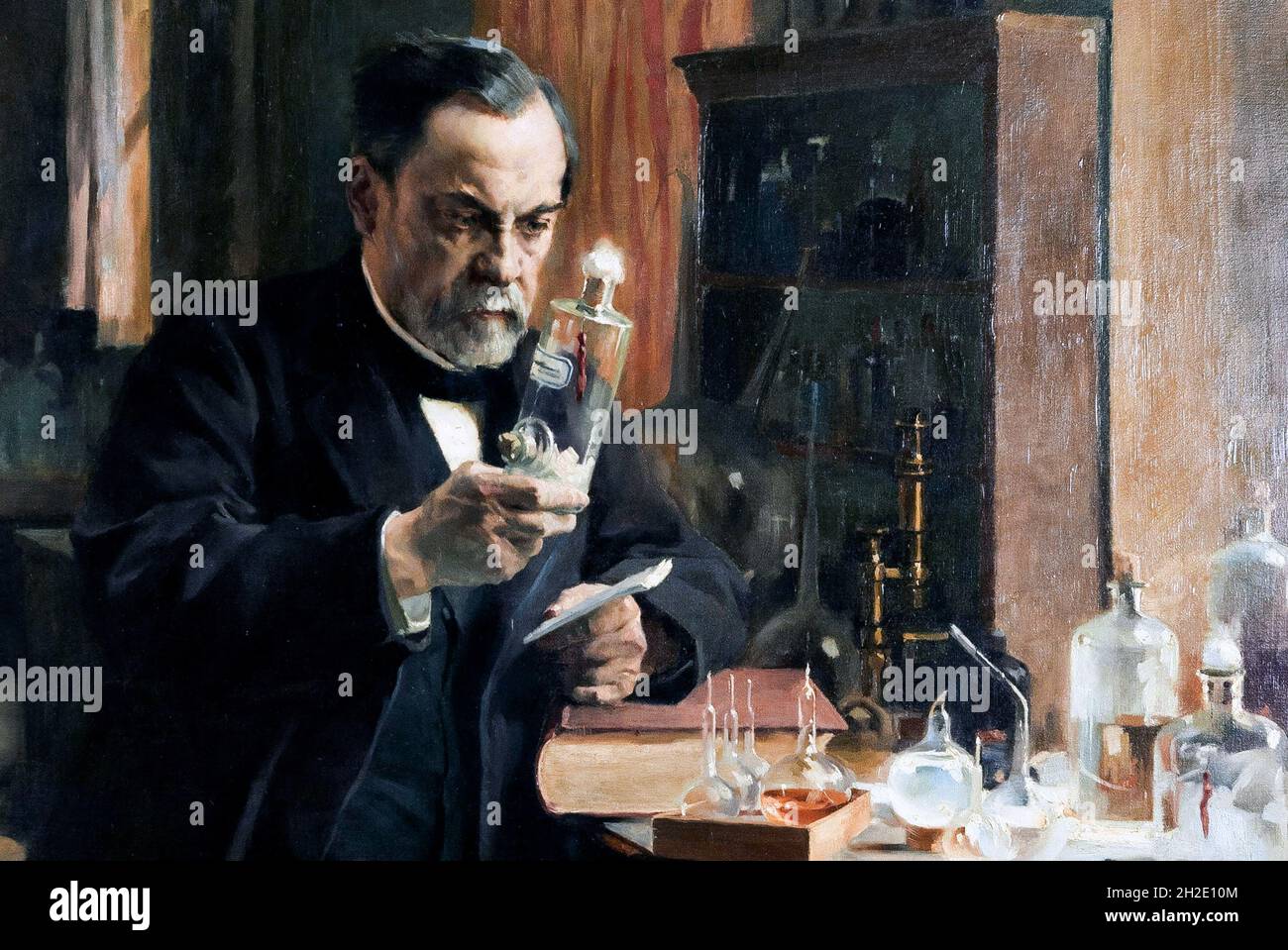 Portrait of Louis Pasteur (1822-1895) by Albert Edelfelt, oil on canvas, 1886. Stock Photo