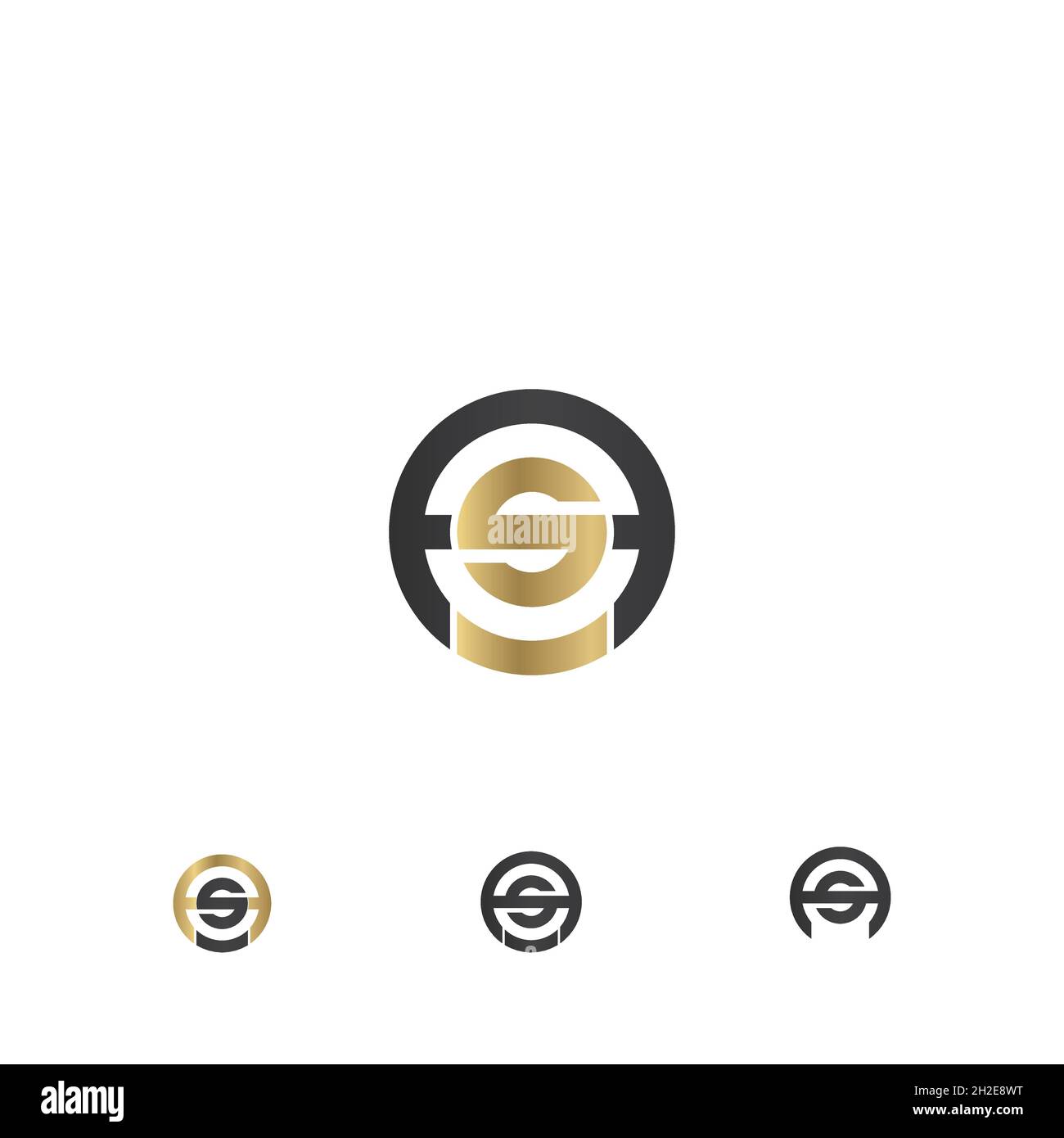 Alphabet letters Initials Monogram logo AS, SA, S and A Stock Vector ...