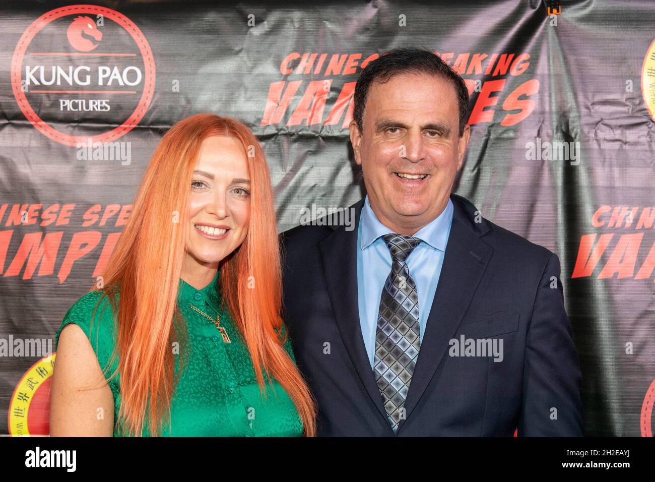 Jeanine Harrington, Joseph Camilleri attend Premiere of the Film by Kung  Pao Pictures "Chinese Speaking Vampires" at Los Feliz Theater, Los Feliz,  CA on October 20, 2021 Stock Photo - Alamy