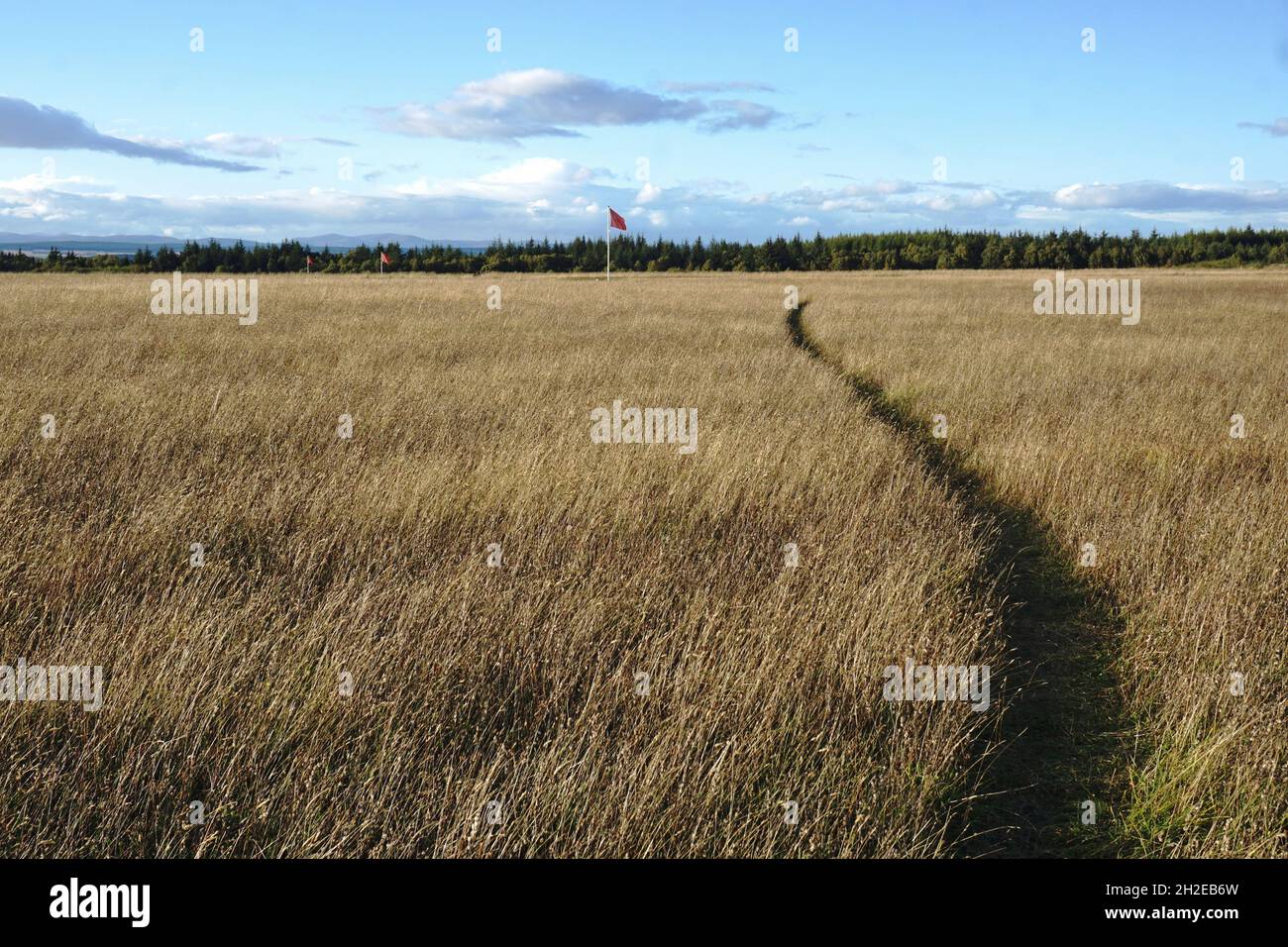 Culloden Battlefield. Site of bloody last battle of Jacobite Rising Stock Photo