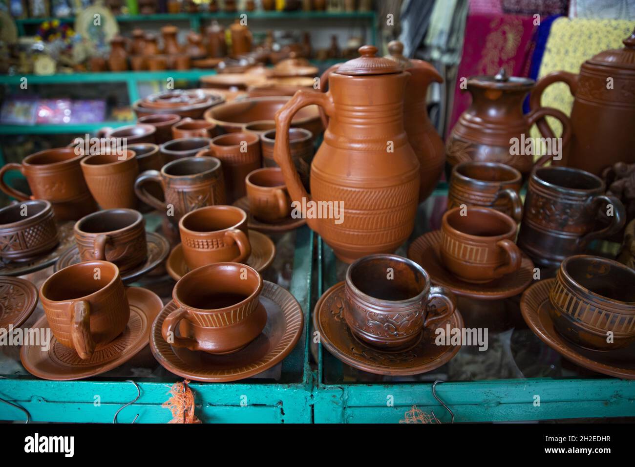 Objects in the pottery Stock Photo - Alamy