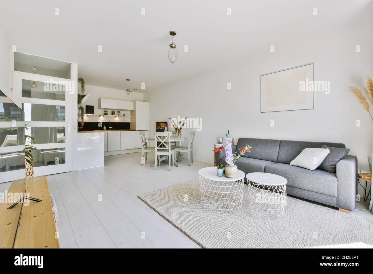 Photo inspiration: Fresh Look at Elegant And Spacious Living Room With Beautiful Furniture Stock Photo
