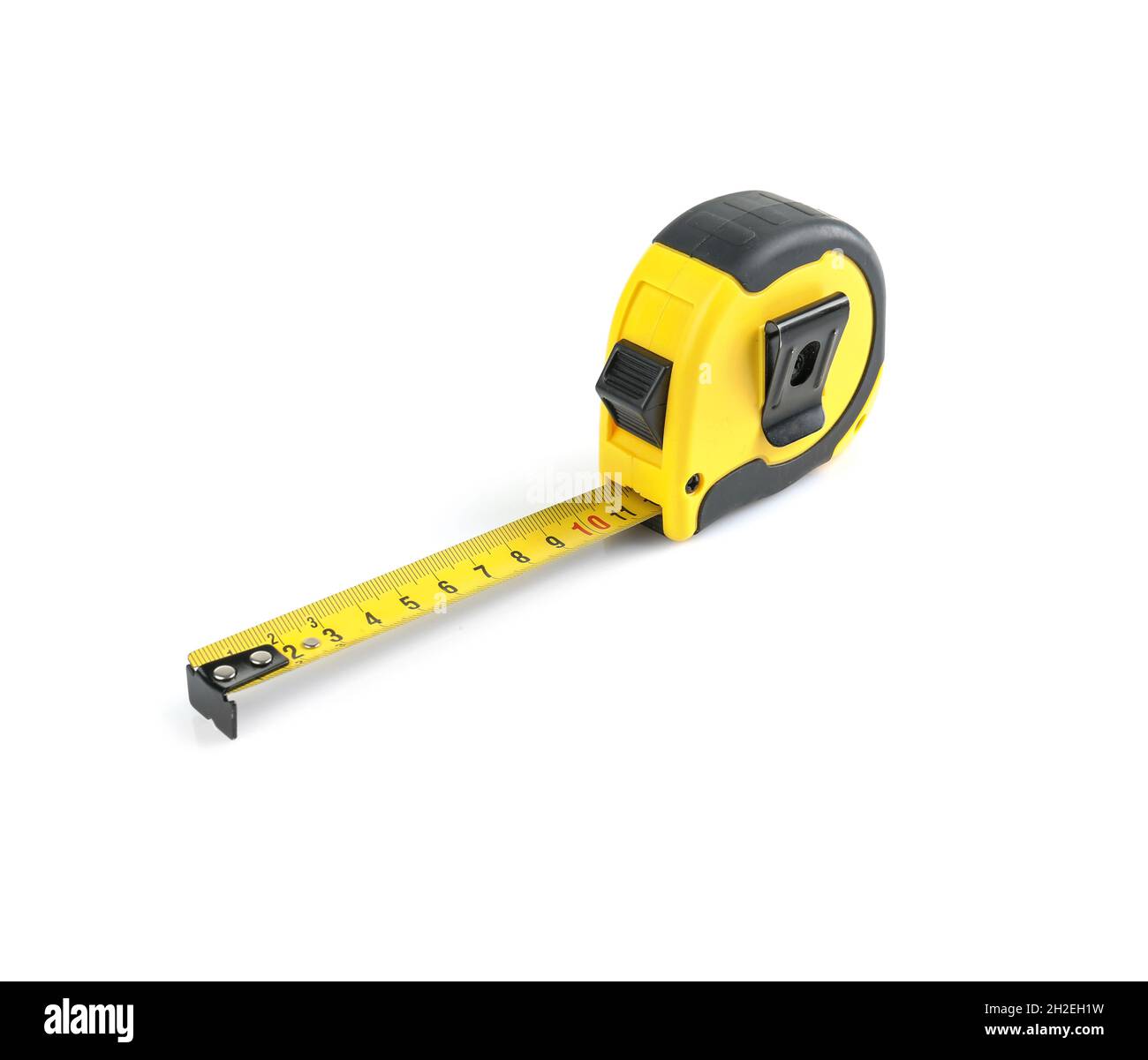 Tape measure on white background Stock Photo - Alamy