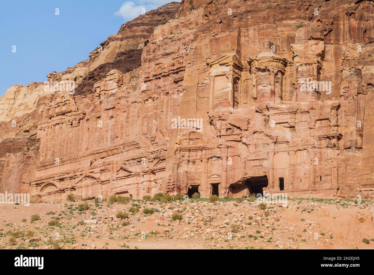 Royal Tombs in the ancient city Petra, Jordan Stock Photo - Alamy