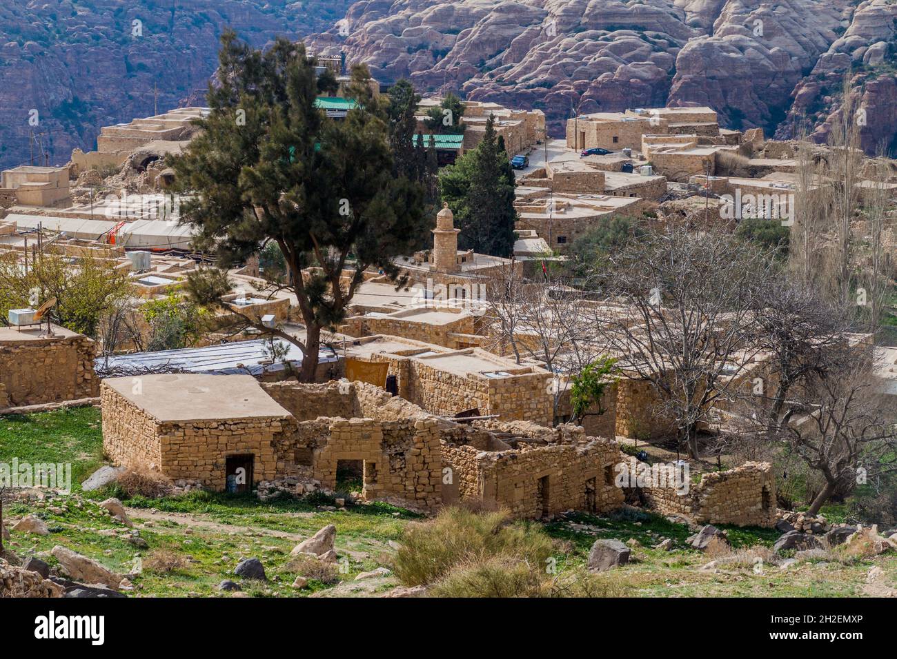 View of Dana village, Jordan Stock Photo - Alamy