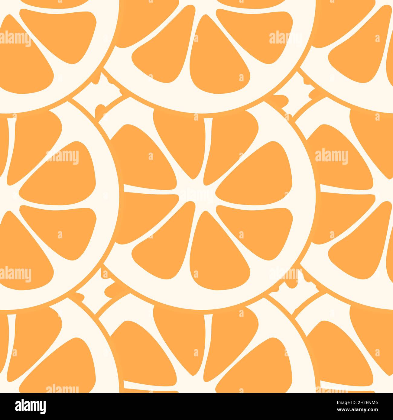 Orange slice seamless pattern vector. Summer vector illustration. Fruit ...