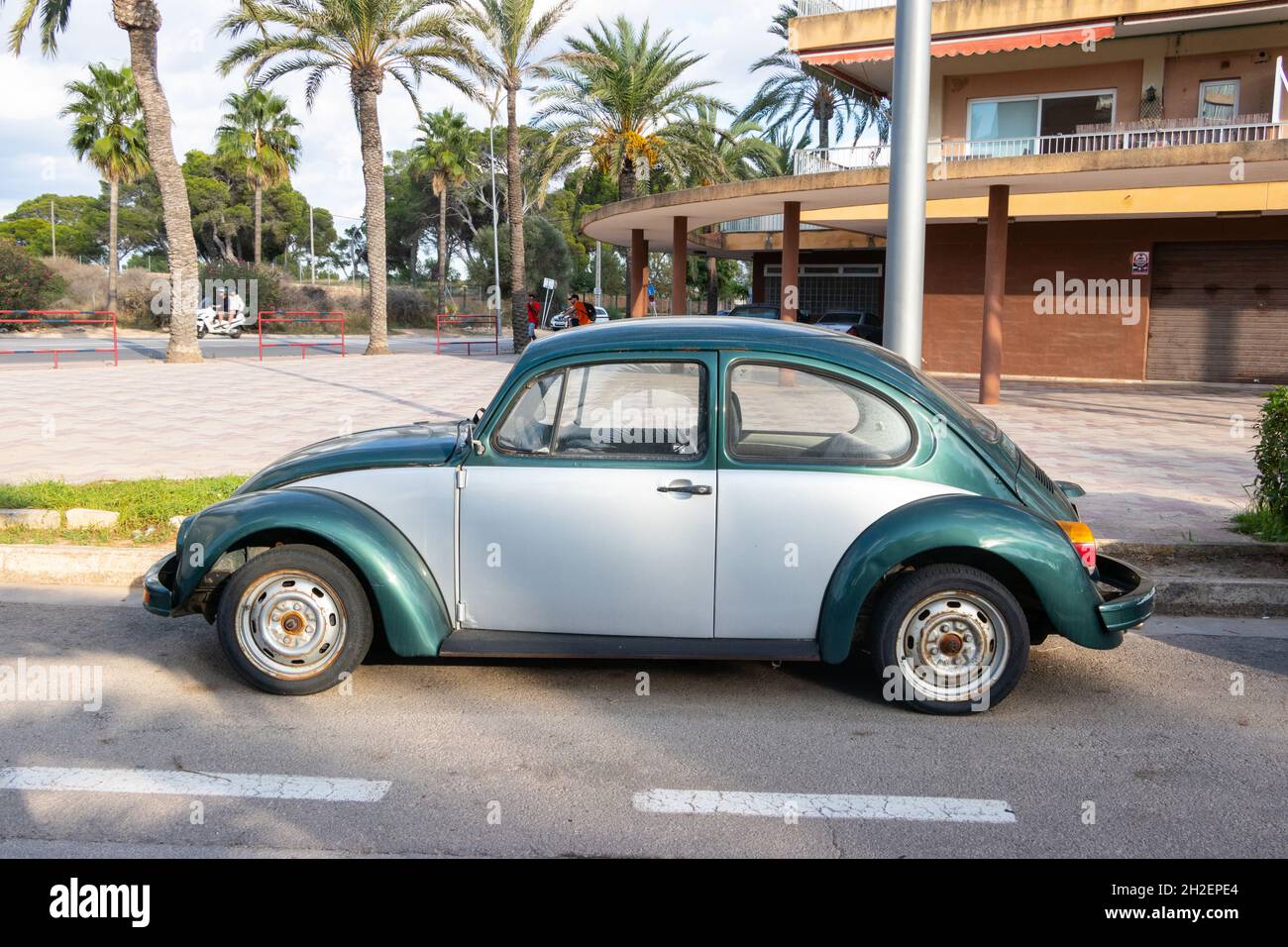 Vintage Type 1 Volkswagen Beetle in Can Pastilla near Palma Mallorca Spain Stock Photo