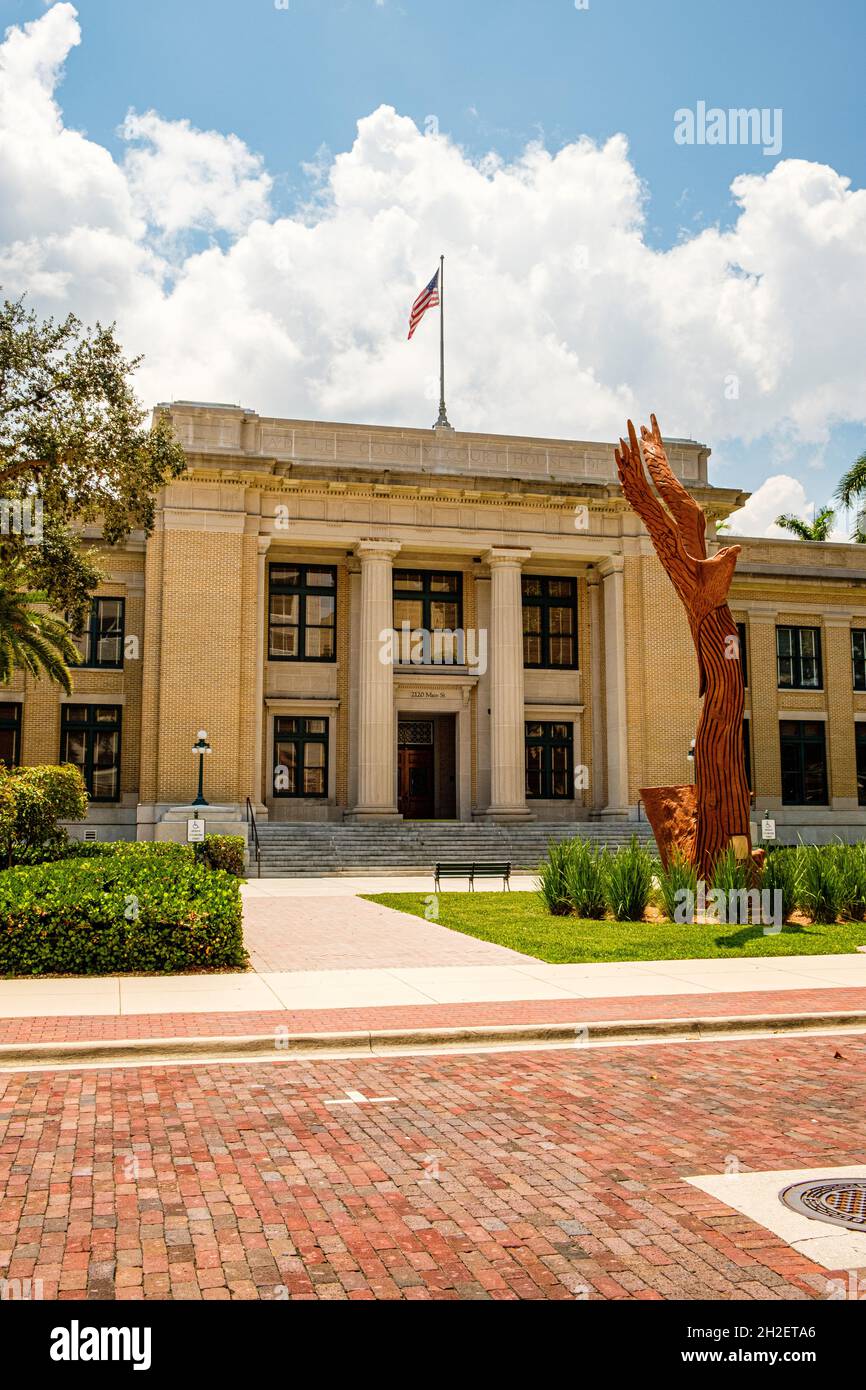 Old Lee County Courthouse, Main Street, Fort Myers, Florida Stock Photo Alamy